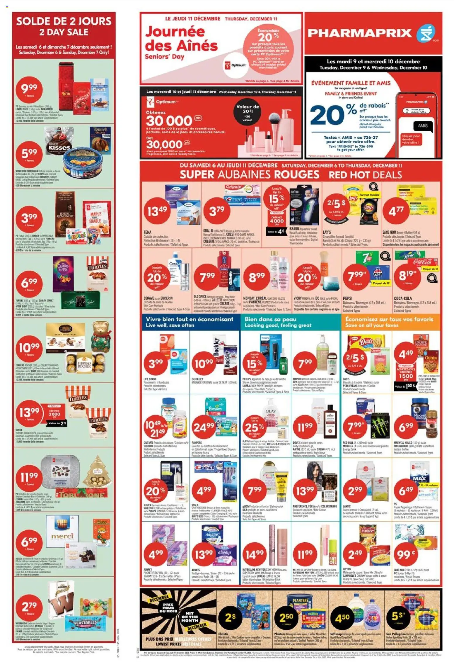 Pharmaprix flyer valid from 06.12.2025 | Page: 2 | Products: Thermometer, Lipstick, Body wash, Butter