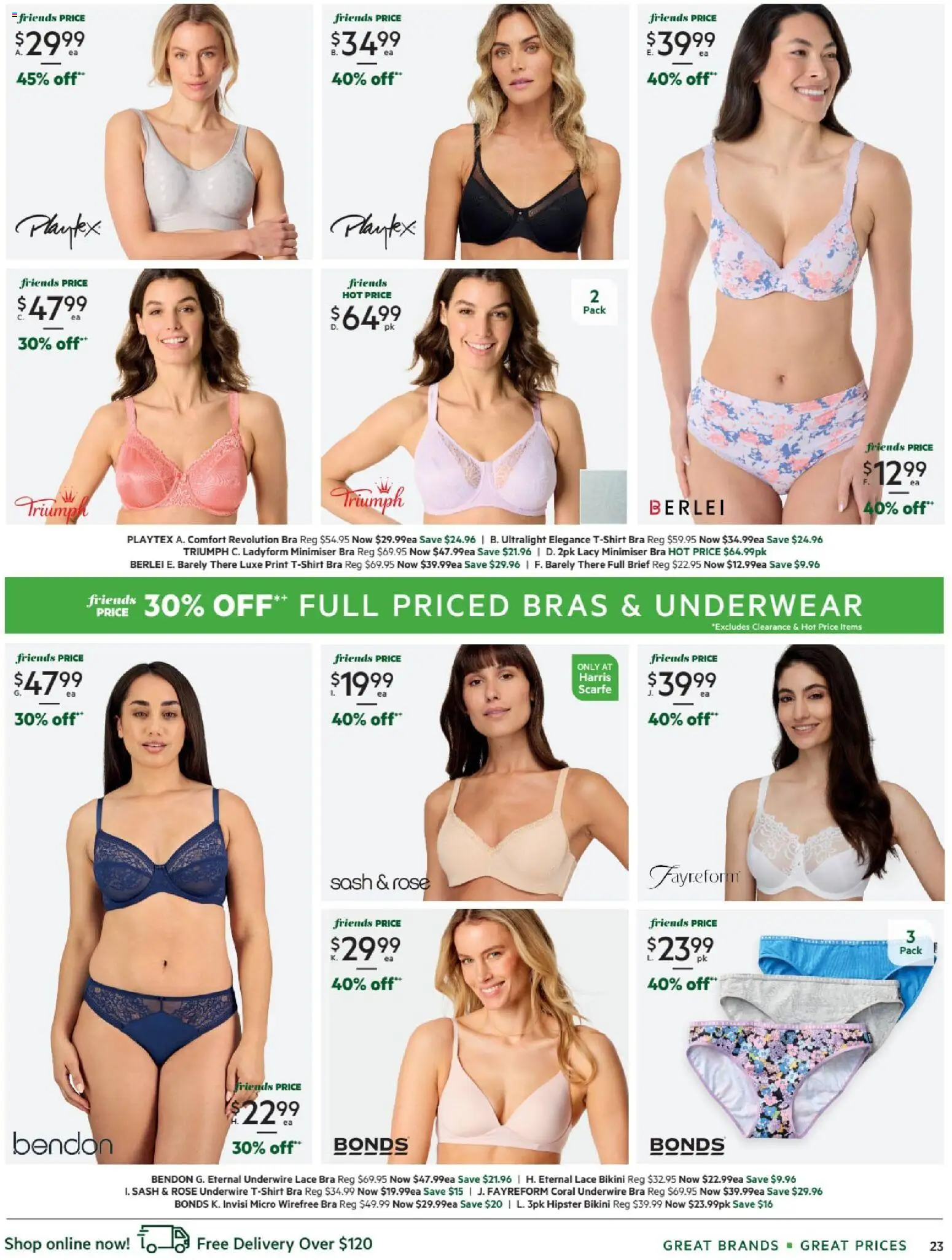 Harris Scarfe catalogue - valid from 07.11.2025 | Page: 23 | Products: Bikini, Underwear, Bra