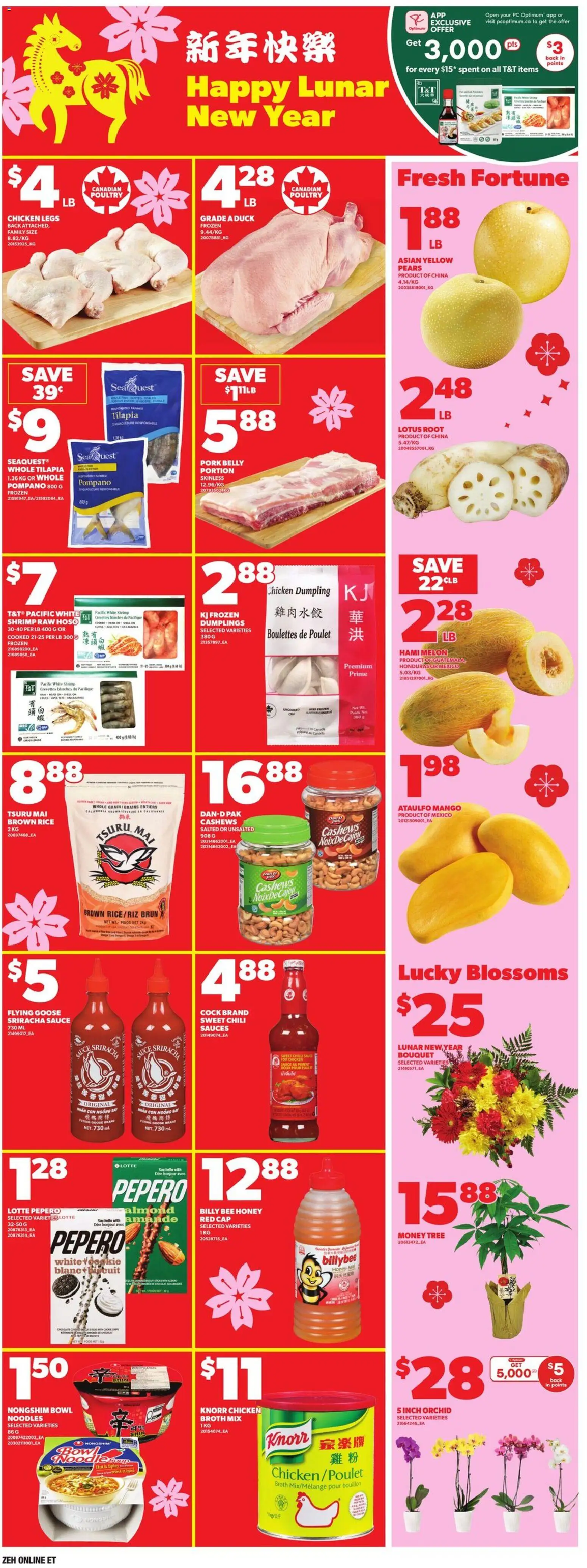 Zehrs flyer valid from 29.01.2026 | Page: 12 | Products: Rice, Noodles, PC, Pork