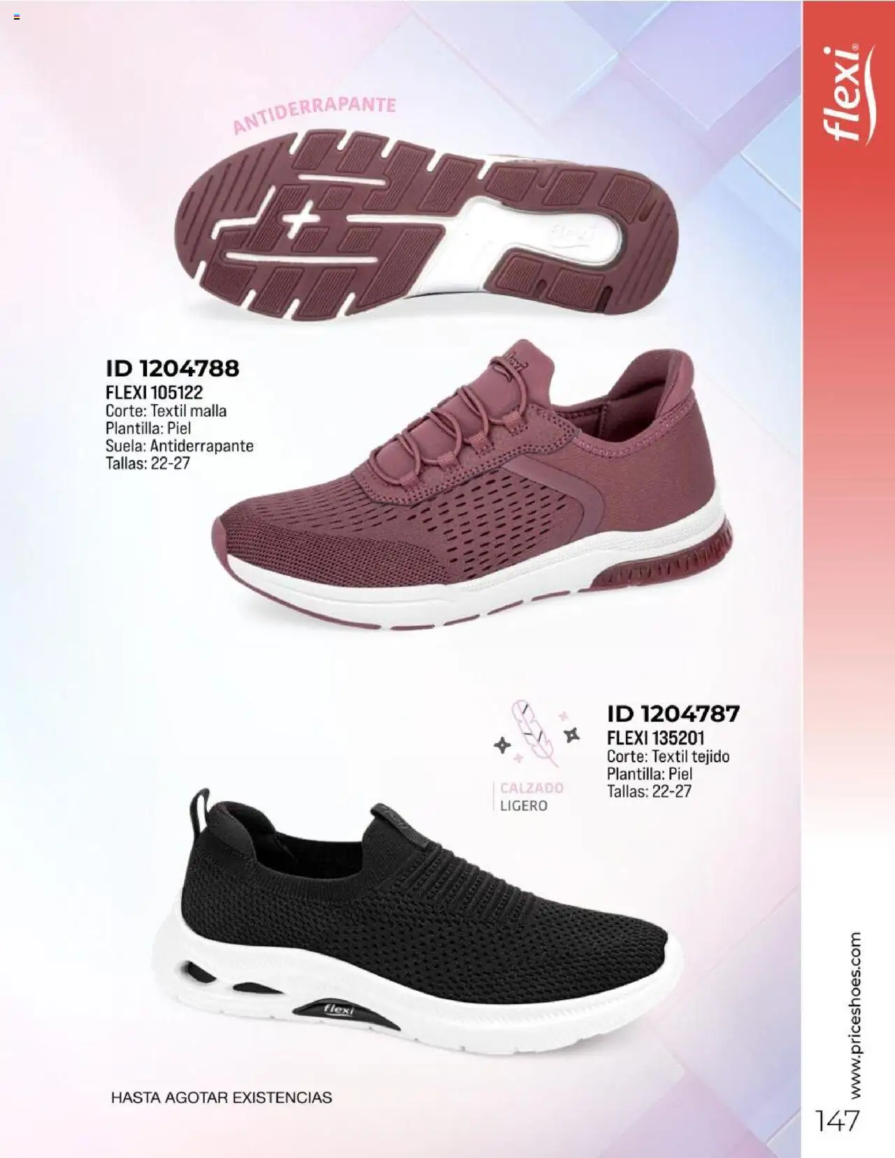 Nuevas ofertas de Price Shoes válidas en toda la República Mexicana desde el 10.02.2025. ¡Encuentra las mejores ofertas en Price Shoes catálogo Confort! | Página: 147 | Productos: Malla