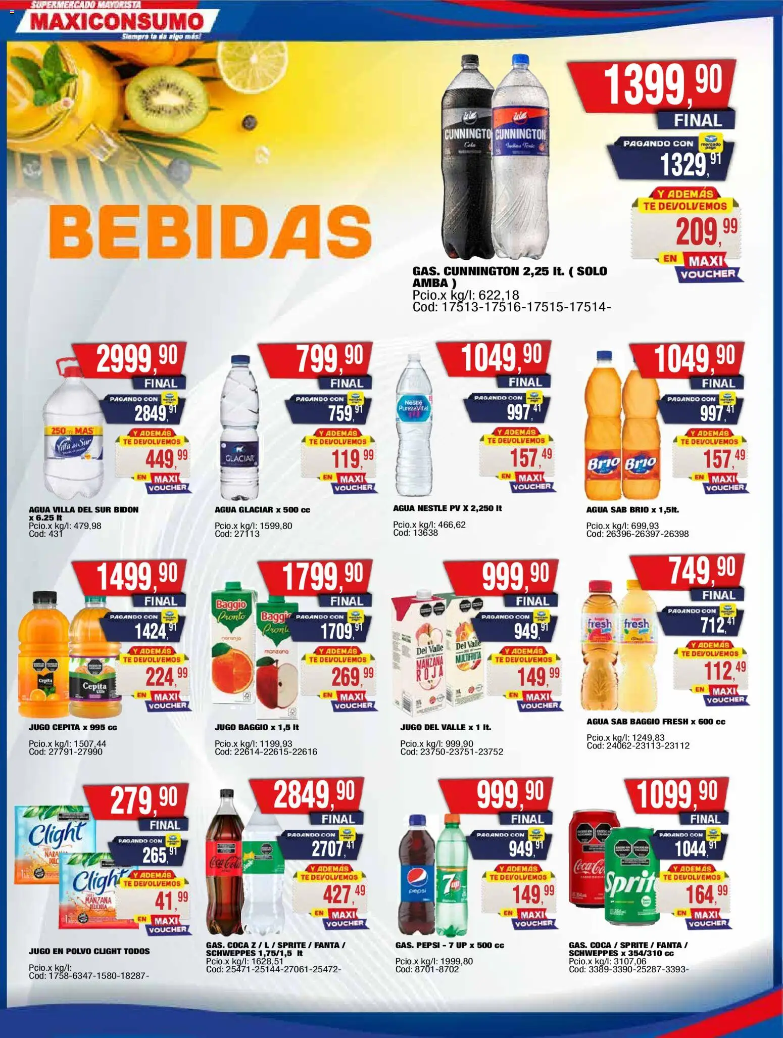 Maxiconsumo ofertas │ válido desde el 24.11.2025 | Página: 17 | Productos: Bidón, Polvo, Agua, Jugo