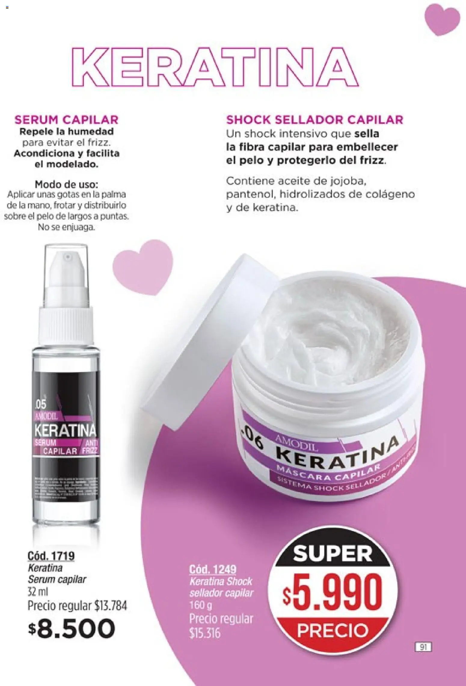 Catálogo Amodil Campaña 2 │ válido desde el 01.02.2026 | Página: 91 | Productos: Sobre, Aceite, Serum, Máscara