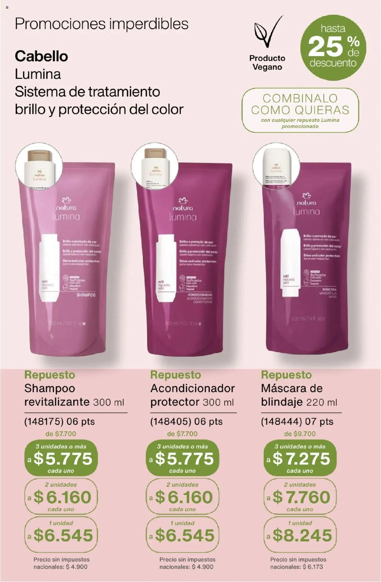 Catálogo Natura Ciclo 13 │ válido desde el 11.09.2025 | Página: 65 | Productos: Mascarilla, Máscara, Shampoo, Brillo