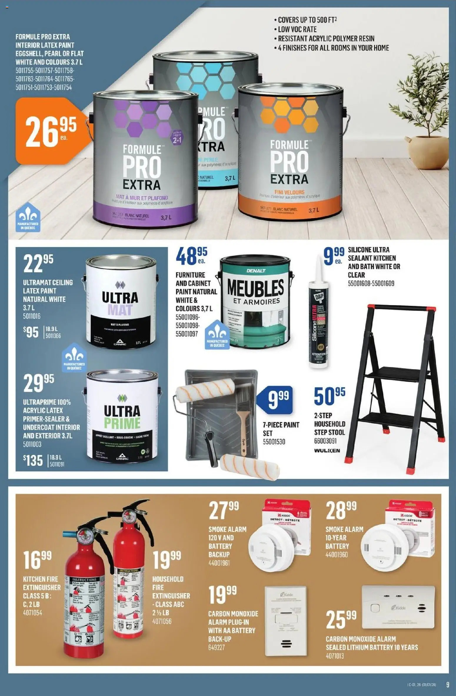 Canac flyer valid from 01.01.2026 | Page: 9 | Products: Cabinet, Battery, Bath