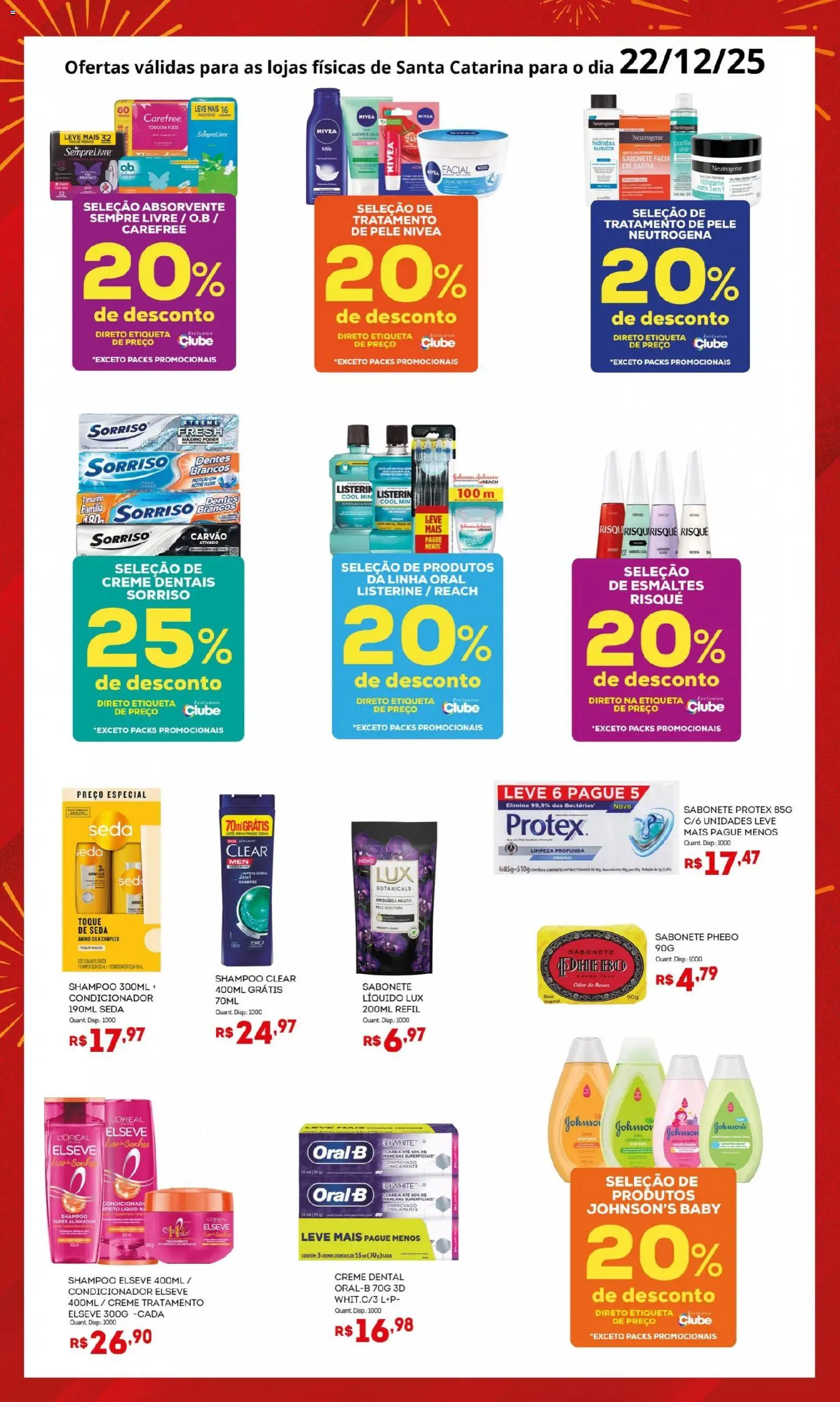 Bistek Supermercados Folheto - válido de 22.12.2025 | Página: 2 | Produtos: Shampoo, Cálcio, Sabonete, Sempre Livre