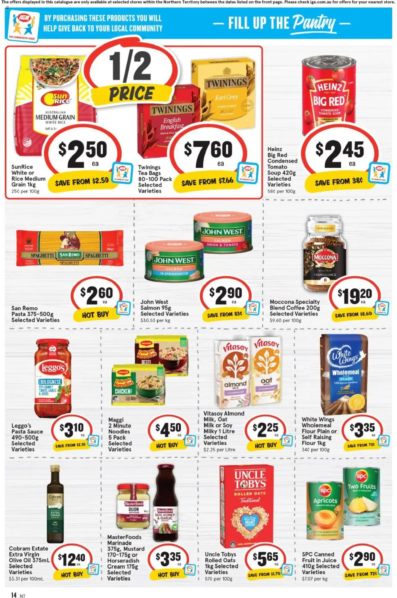 IGA catalogue - valid from 06.08.2025 | Page: 10 | Products: Flour, Mustard, Noodles, Sauce