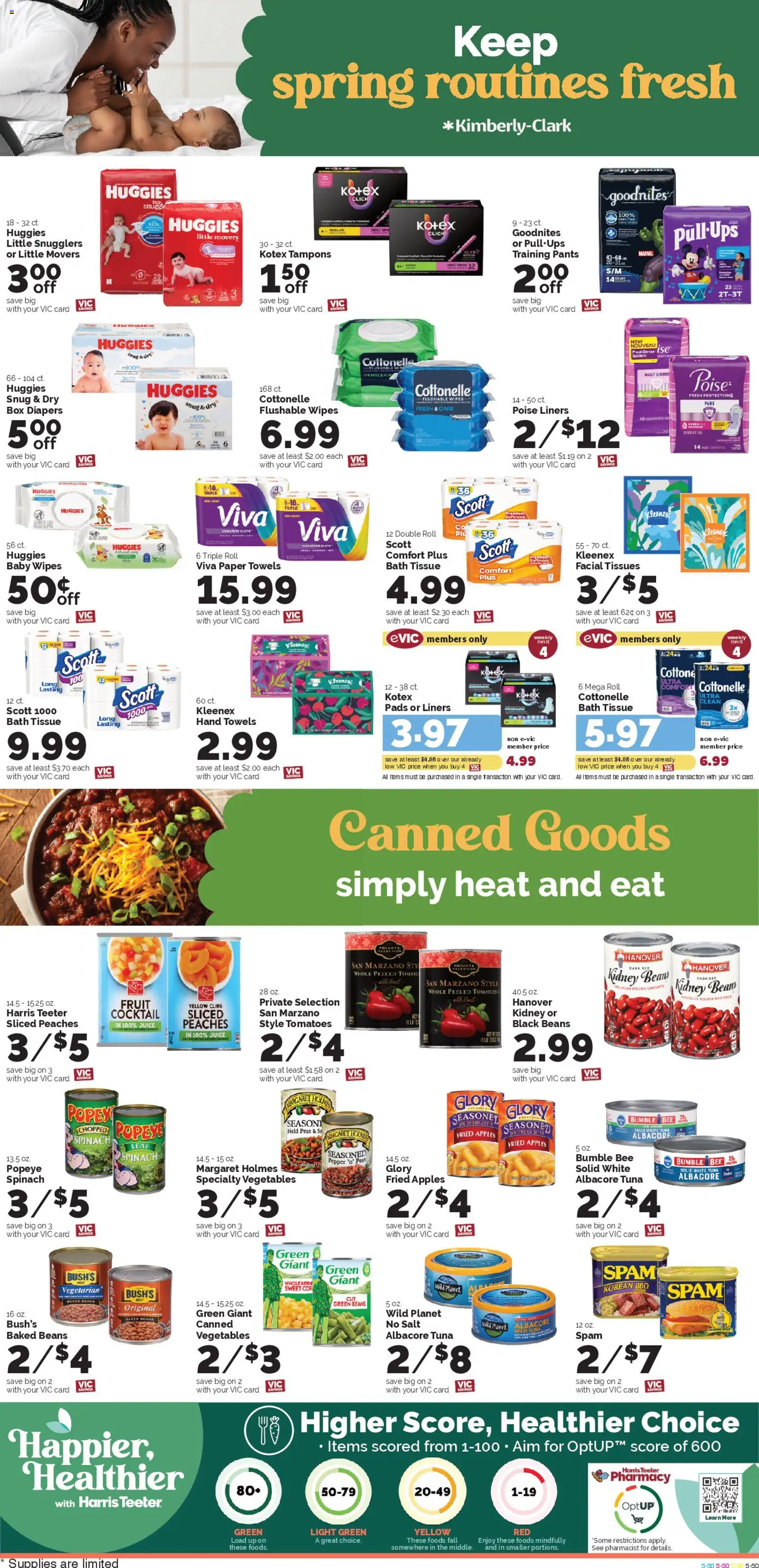 Harris Teeter Weekly Ad - SC - valid from 08.04.2026 | Page: 8 | Products: Tomatoes, Pads, Vegetables, Salt