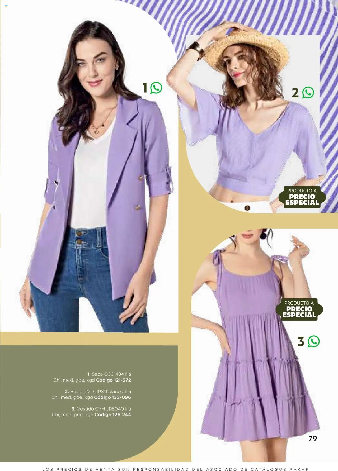 Nuevas ofertas de SC Pakar válidas en toda la República Mexicana desde el 24.07.2025. ¡Encuentra las mejores ofertas en SC Pakar Catálogo Ropa y Accesorios! | Página: 79 | Productos: Blusa, Vestido