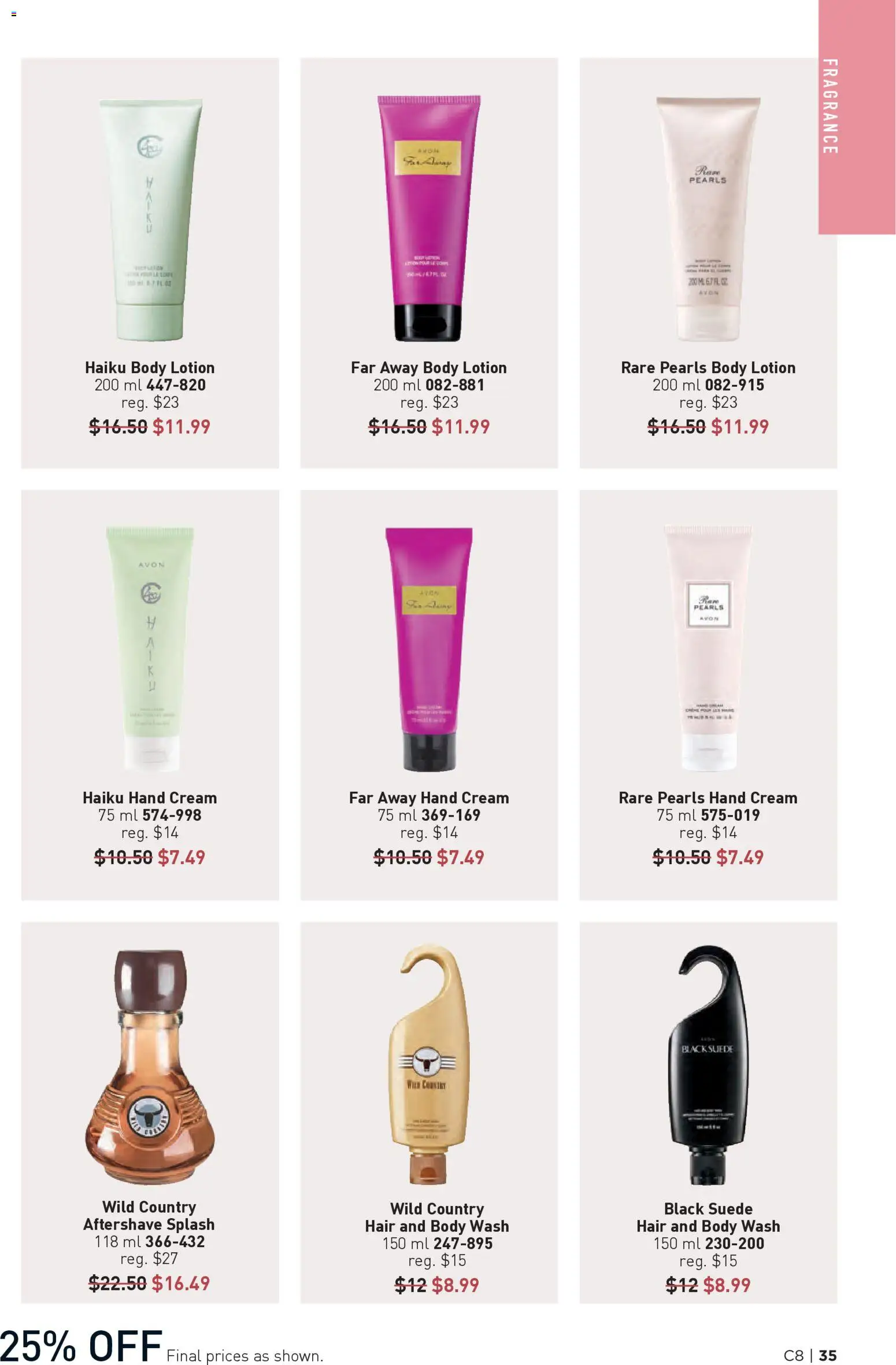 Avon flyer valid from 09.04.2026 | Page: 35 | Products: Cream, Fragrance, Body lotion, Hand cream