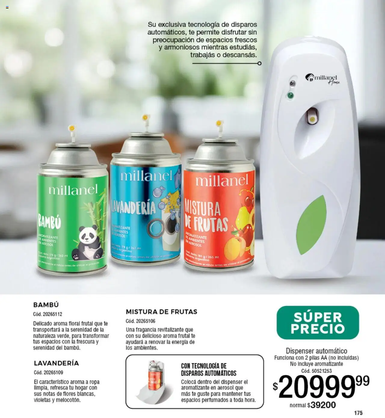Millanel catálogo │ válido desde el 18.08.2025 | Página: 175 | Productos: Pilas, Fragancia, Ropa, Té