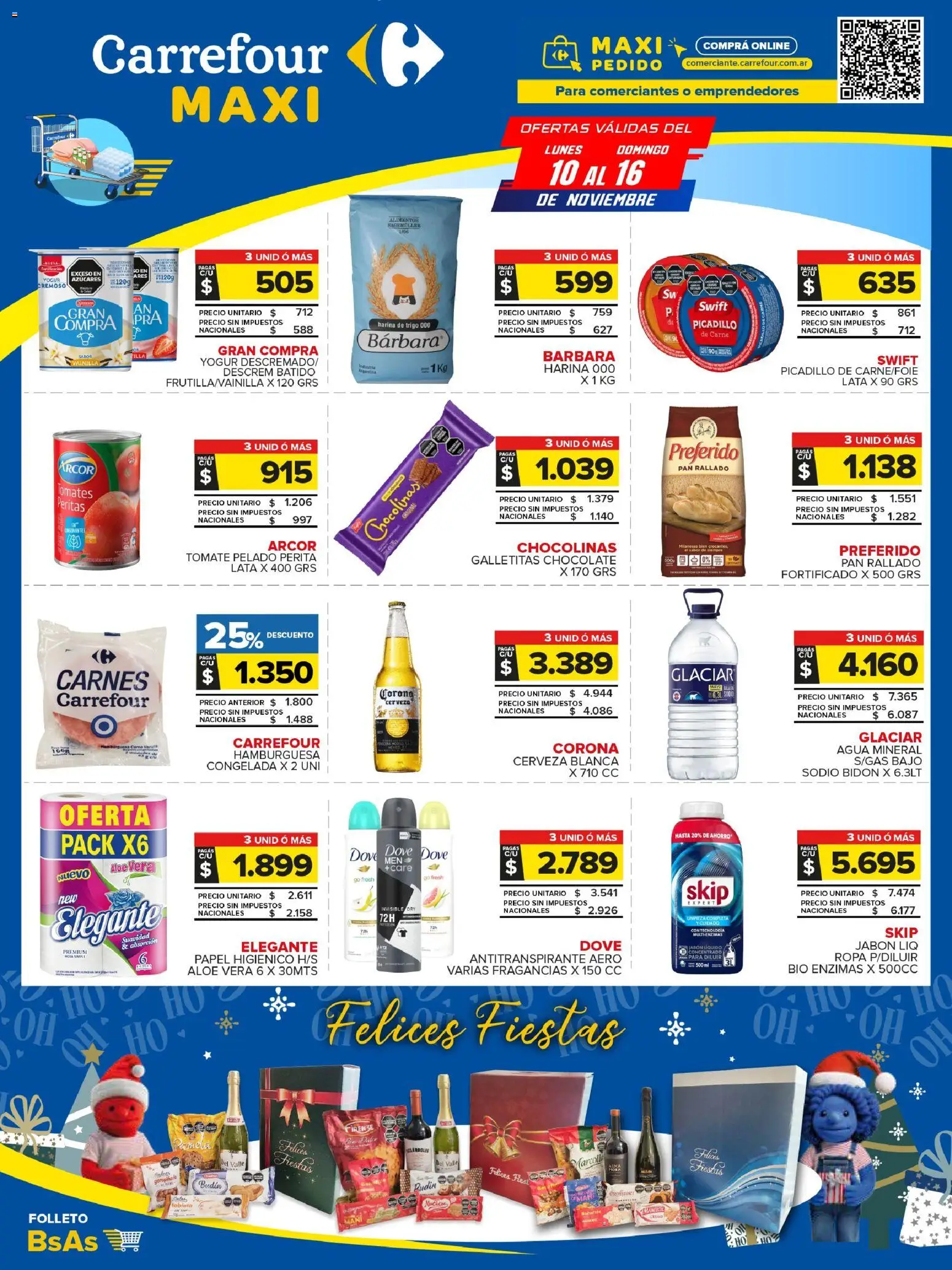 Carrefour Maxi catálogo │ válido desde el 10.11.2025 | Página: 1 | Productos: Papel higiénico, Galletitas, Budín, Picadillo