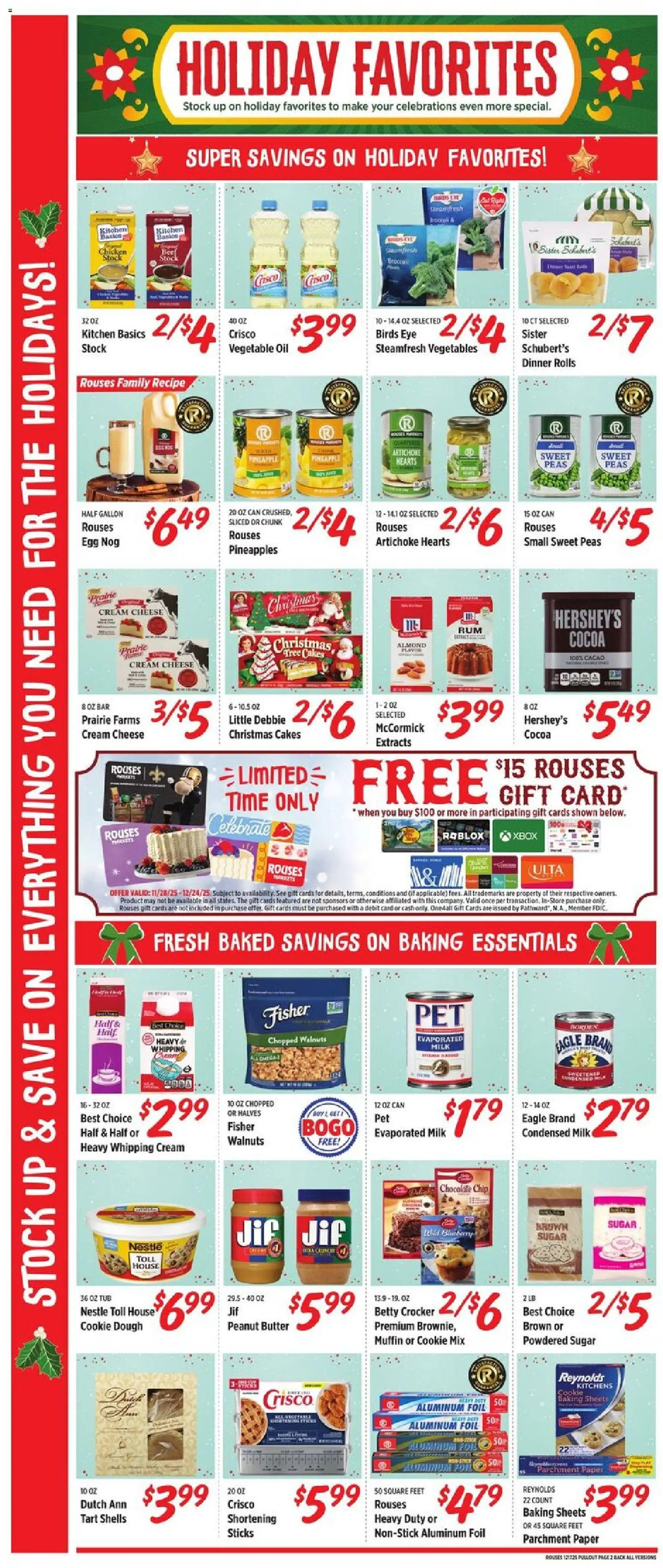 Rouses Weekly Ad - valid from 17.12.2025 | Page: 6 | Products: Sugar, Muffin, Chocolate Chip, Xbox