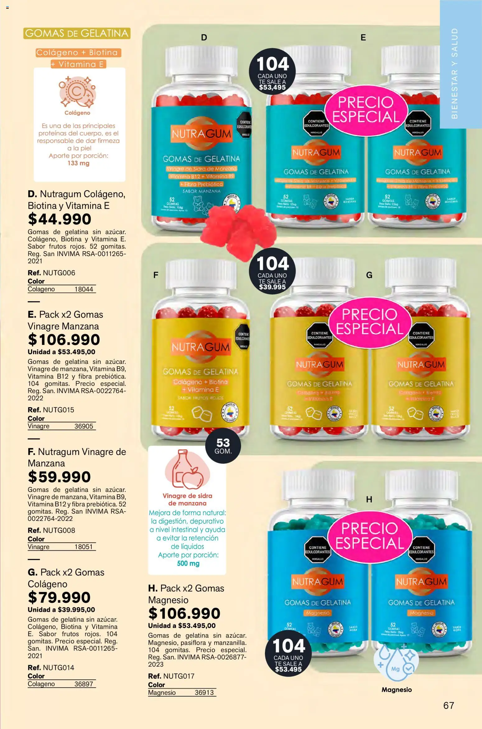 Leonisa revista - valida desde el 05.02.2026 | Página: 67 | Productos: Gelatina, Peso, Desinfectante, Manzana