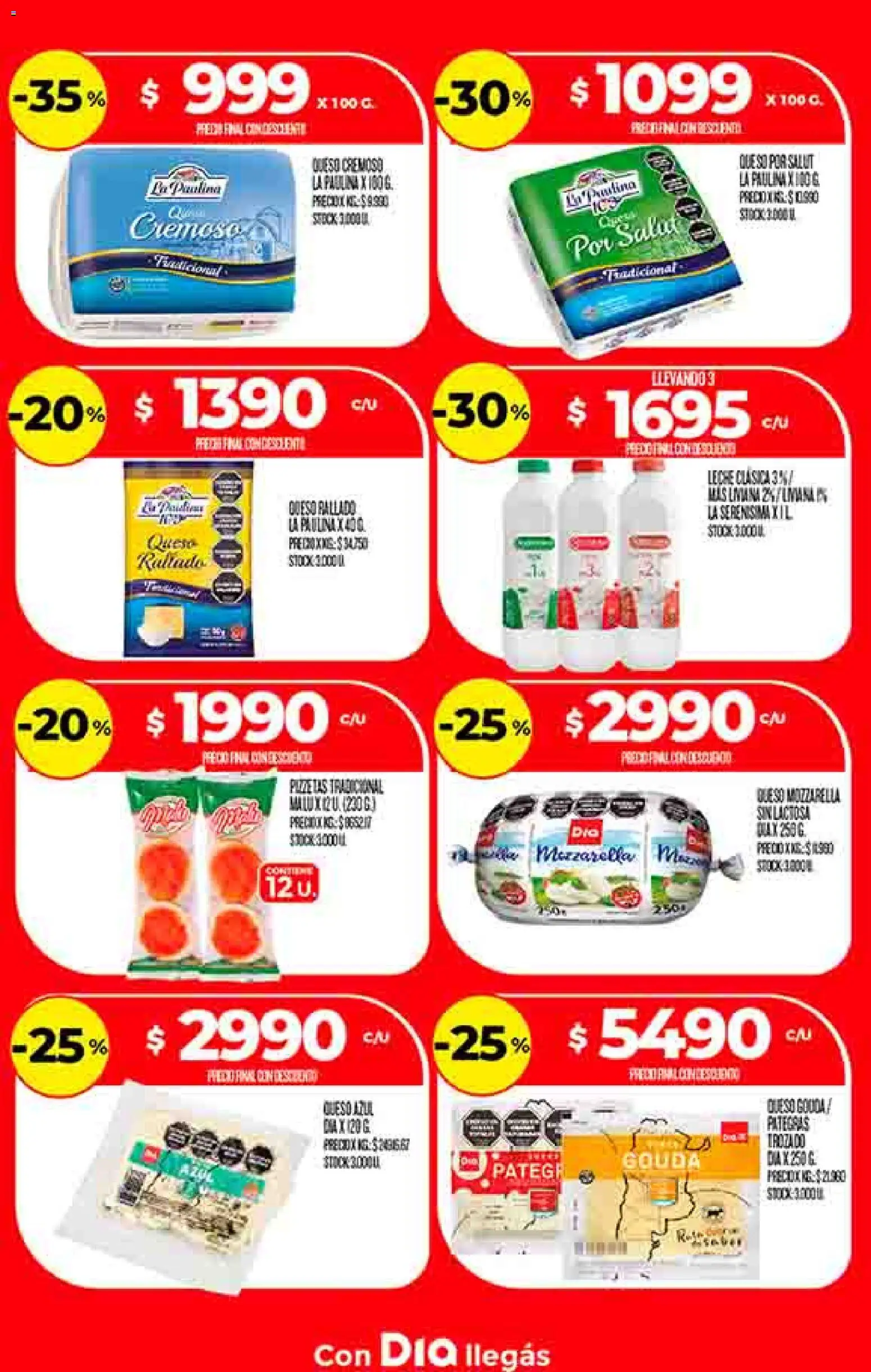 Supermercado DIA Ofertas │ válido desde el 02.01.2026 | Página: 11 | Productos: Leche, Queso