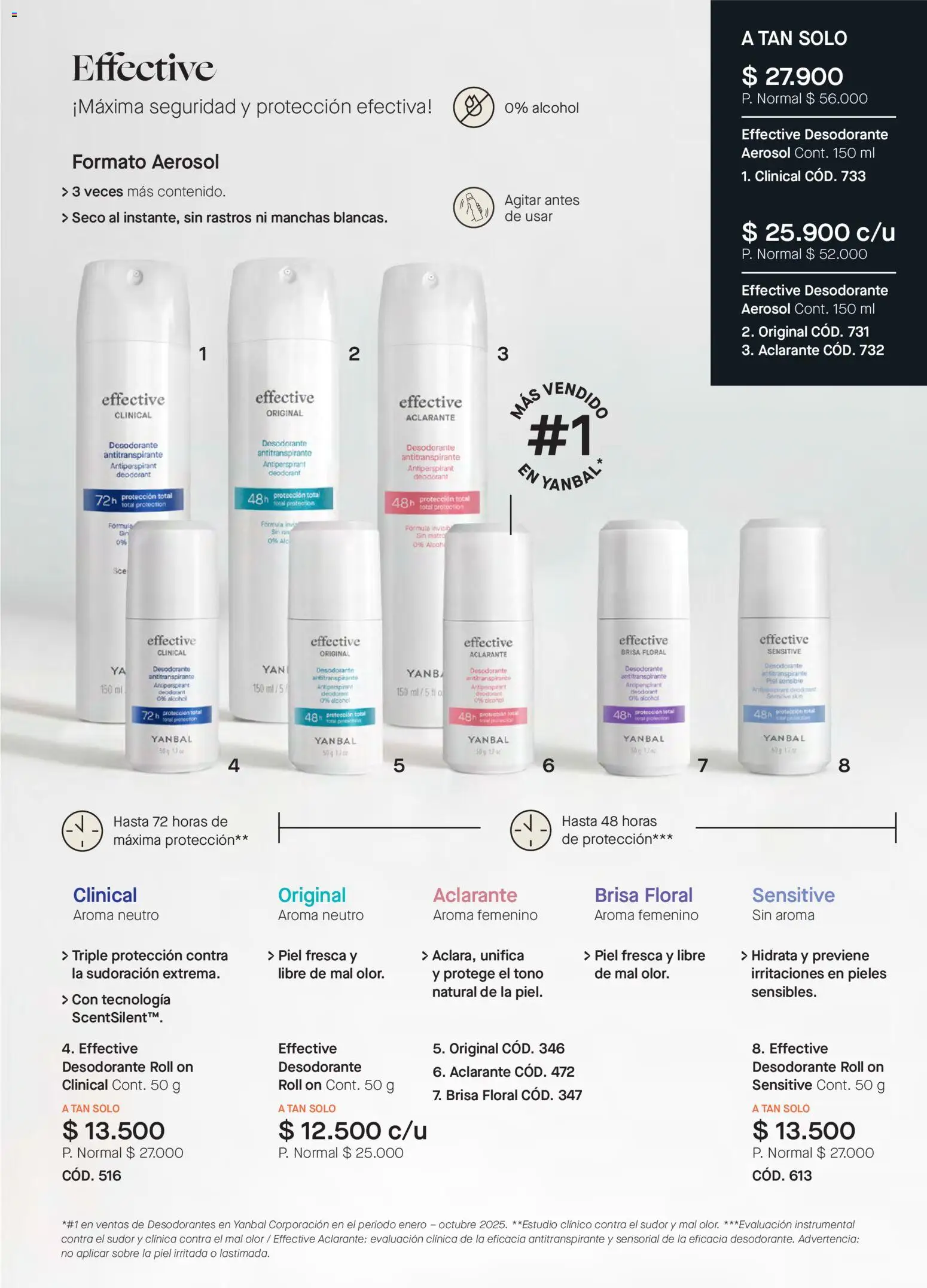 Yanbal revista - valida desde el 28.02.2026 | Página: 105 | Productos: Sobre, Desodorante, Antitranspirante, Tintura