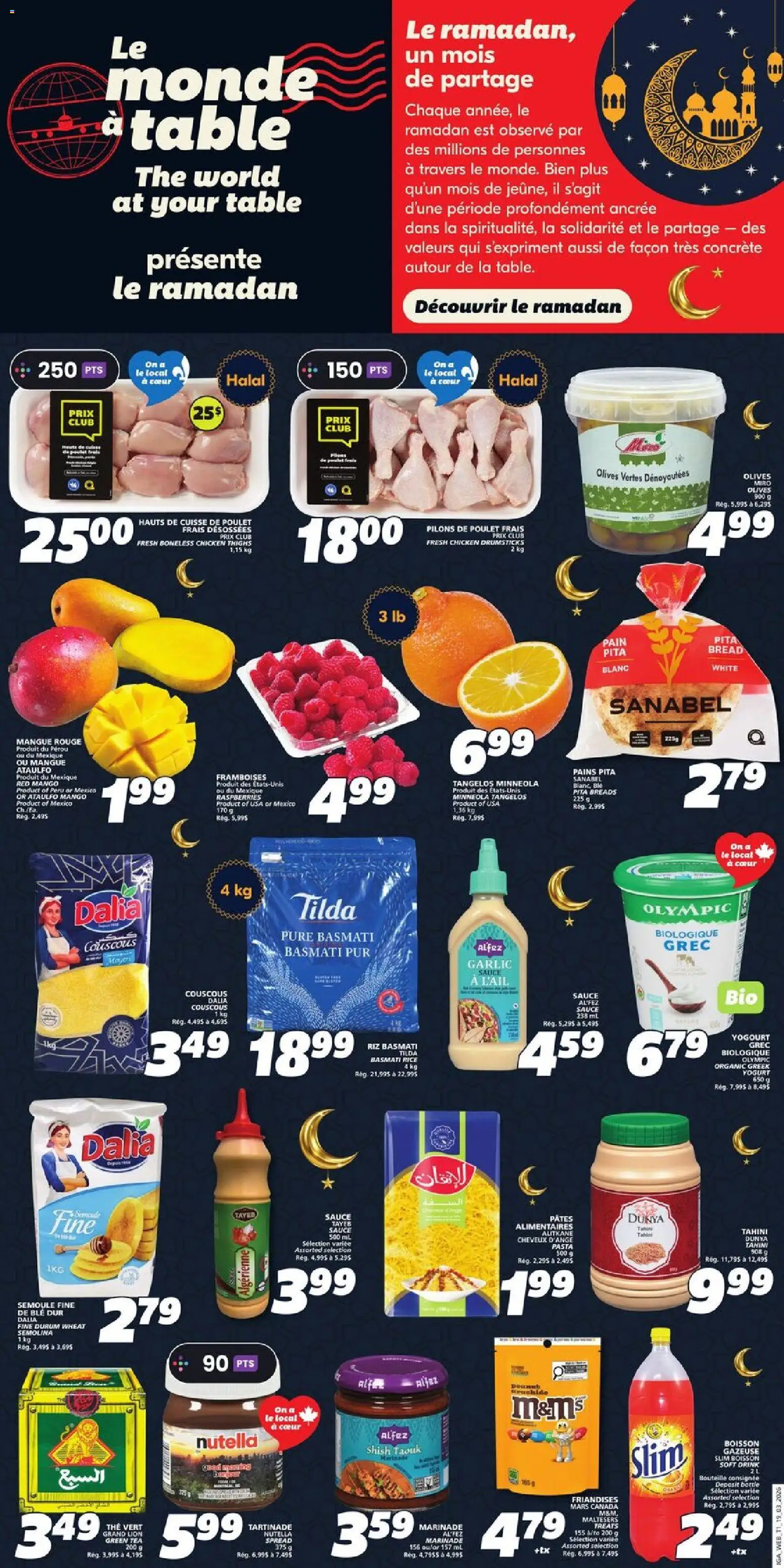 IGA flyer valid from 19.03.2026 | Page: 14 | Products: Rice, Tea, Bread, Chicken