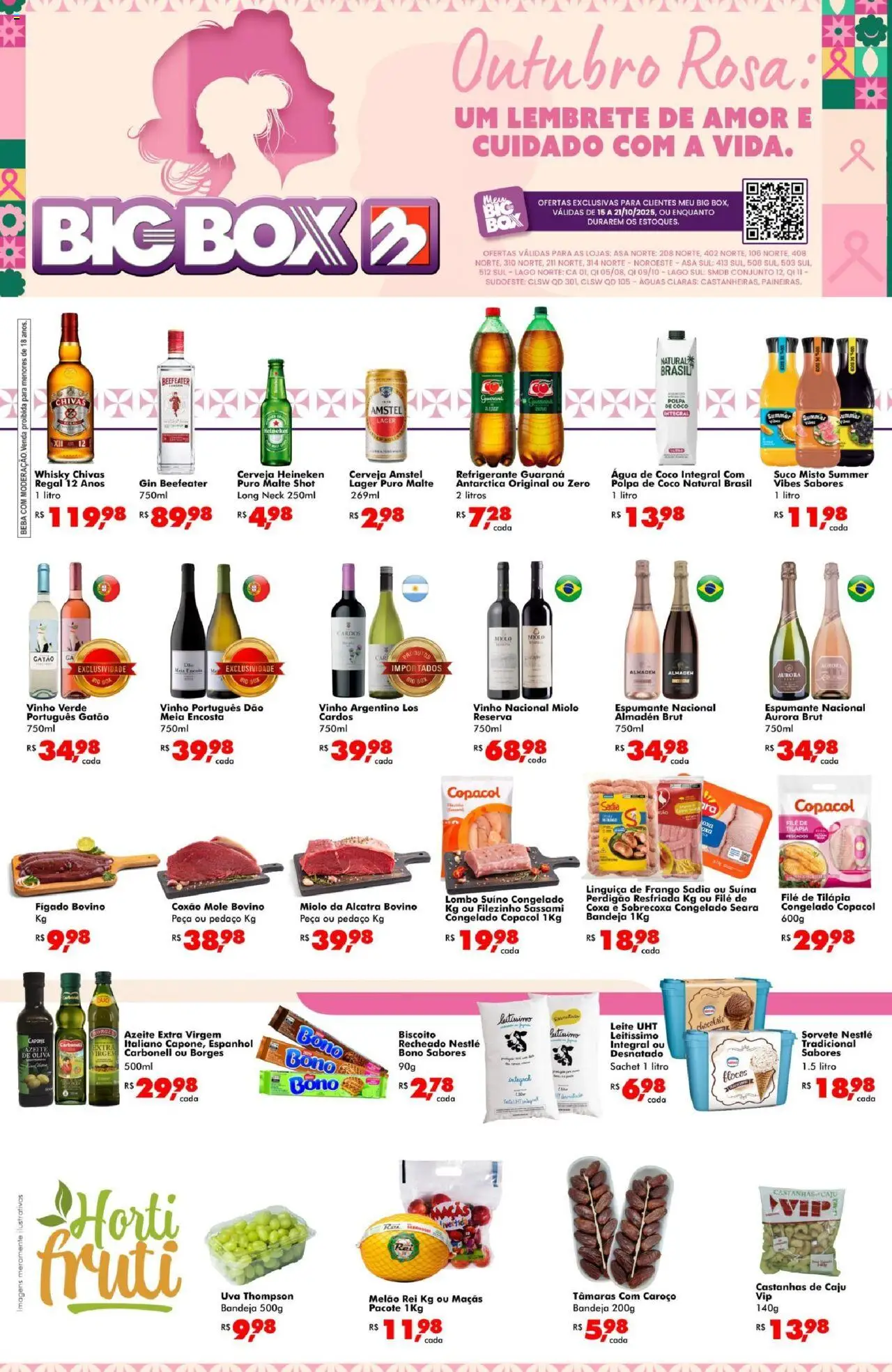 Big Box Folheto - válido de 15.10.2025 | Página: 1 | Produtos: Melão, Biscoito, Espumante, Heineken