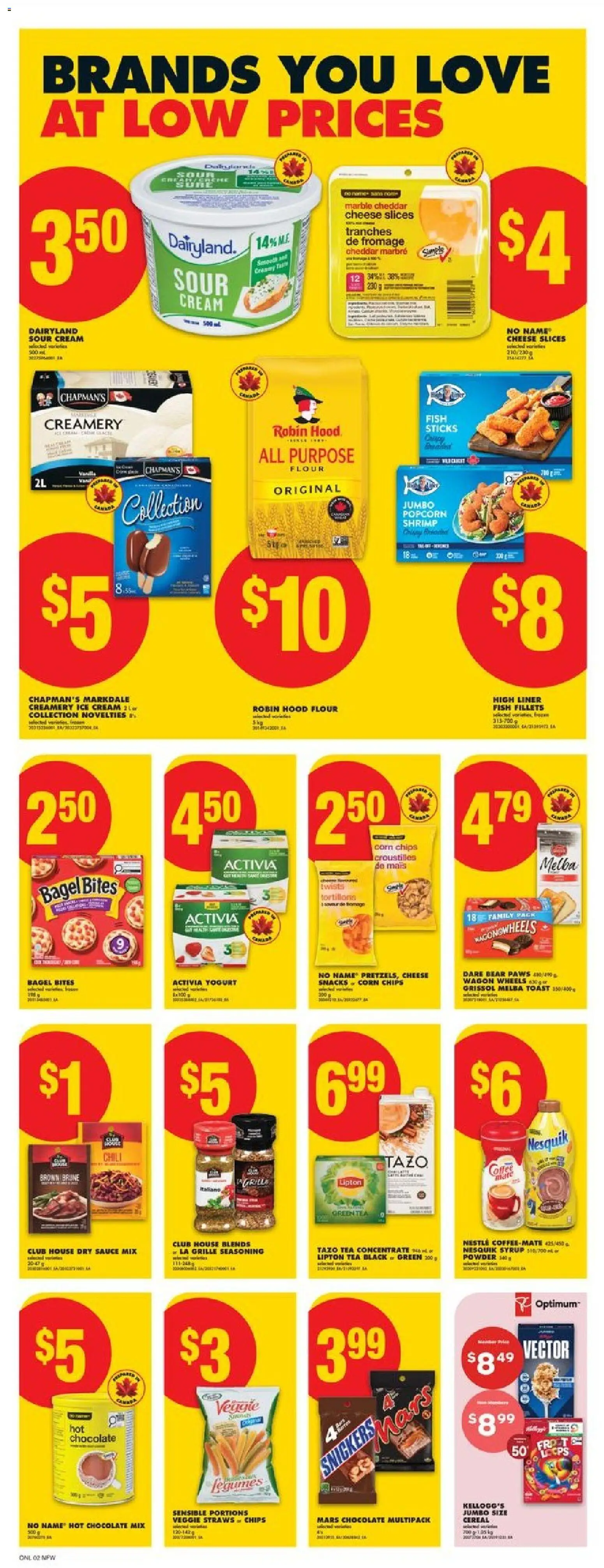 No Frills flyer valid from 05.03.2026 | Page: 8 | Products: Tea, Cream, Yogurt, Chocolate