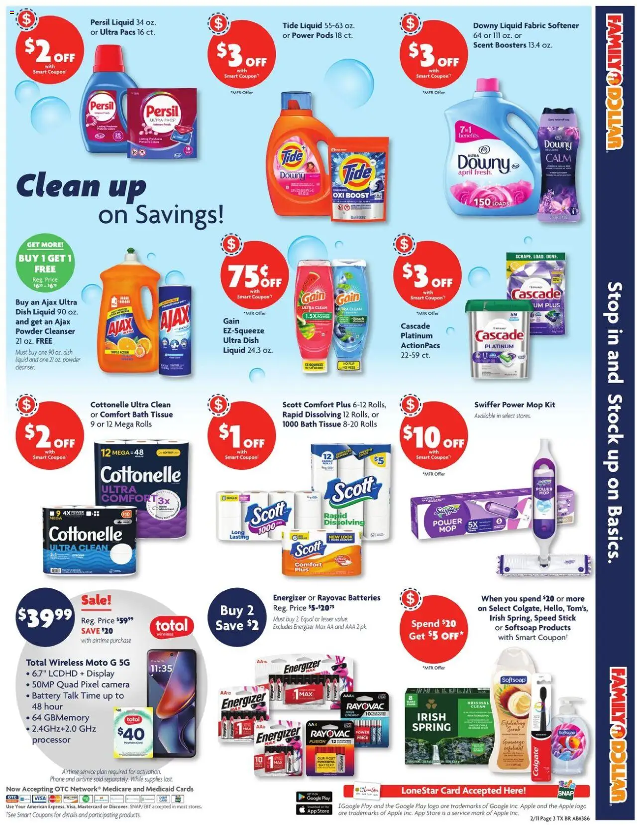 Family Dollar Weekly Ad - valid from 10.08.2025 | Page: 7 | Products: Battery, Bath, Fabric softener, Camera
