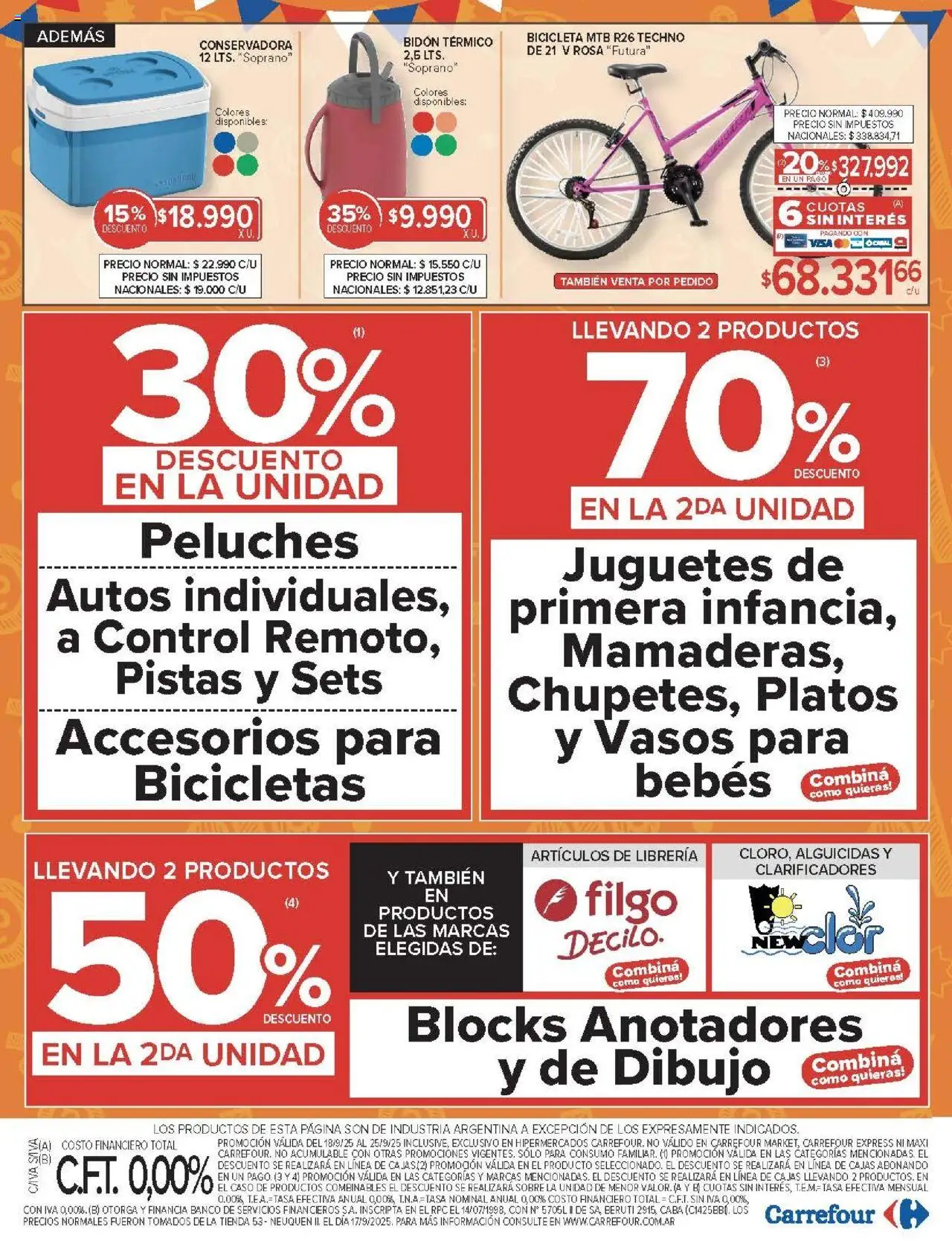 Carrefour ofertas - Comodoro │ válido desde el 18.09.2025 | Página: 21 | Productos: Caso, Banco, Bidón, Vasos