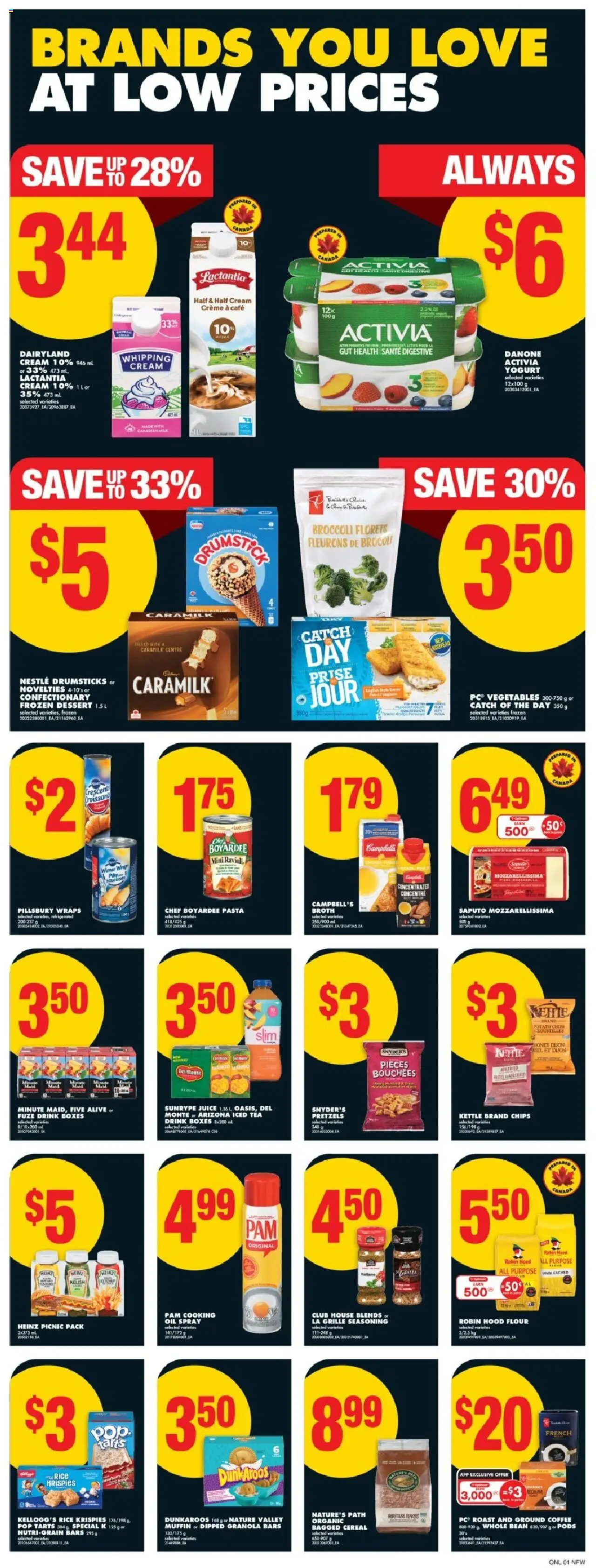 No Frills flyer valid from 14.08.2025 | Page: 8 | Products: Pasta, Chips, Kettle, Yogurt