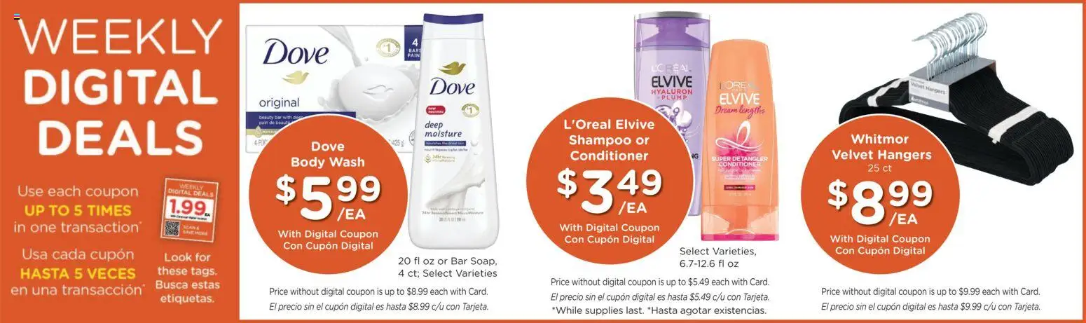Fry's Food Weekly Ad - valid from 07.01.2026 | Page: 3 | Products: Shampoo, Conditioner, Body Wash