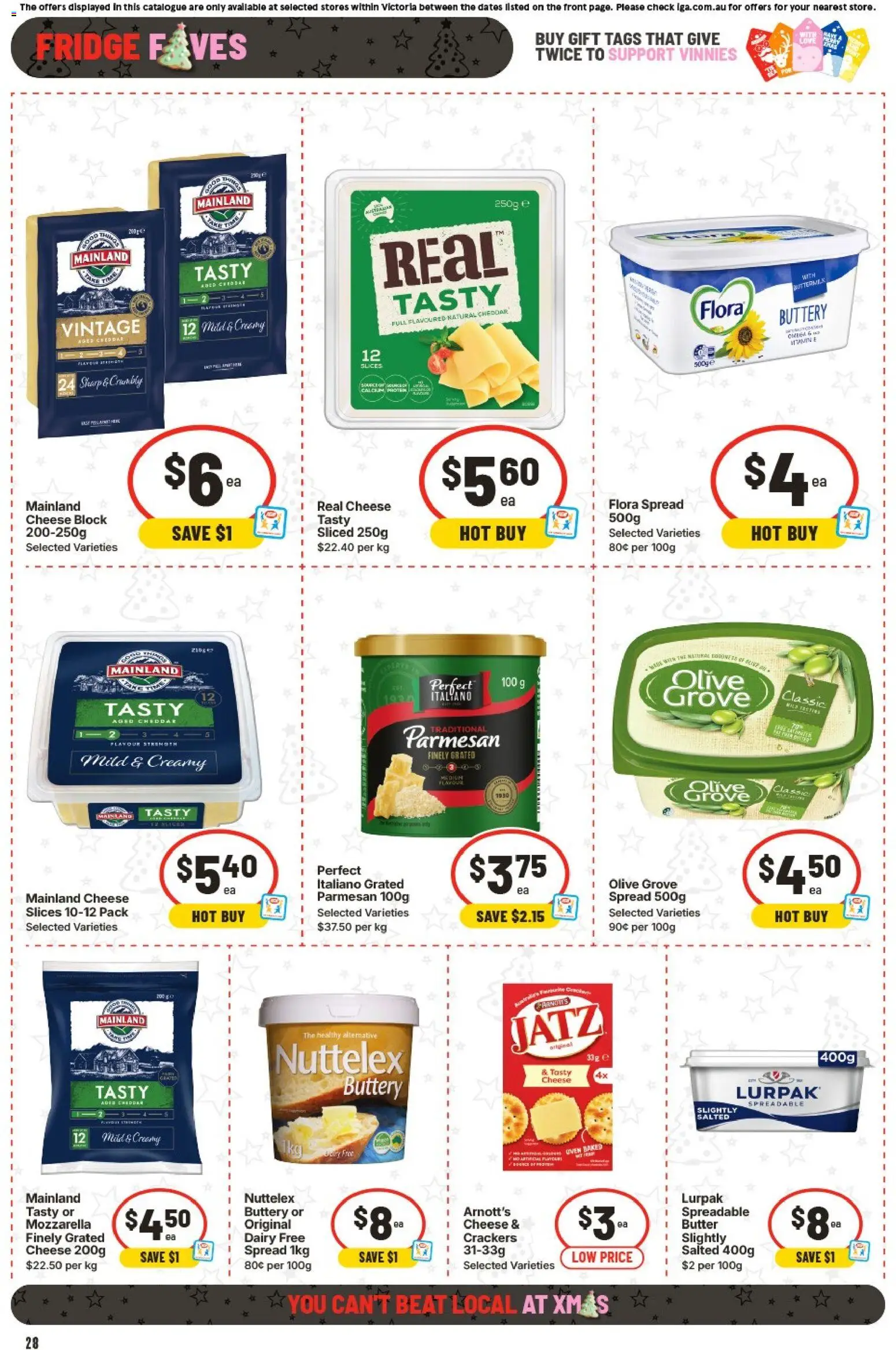IGA catalogue - valid from 10.12.2025 | Page: 32 | Products: Crackers, Dairy, Butter, Cheese