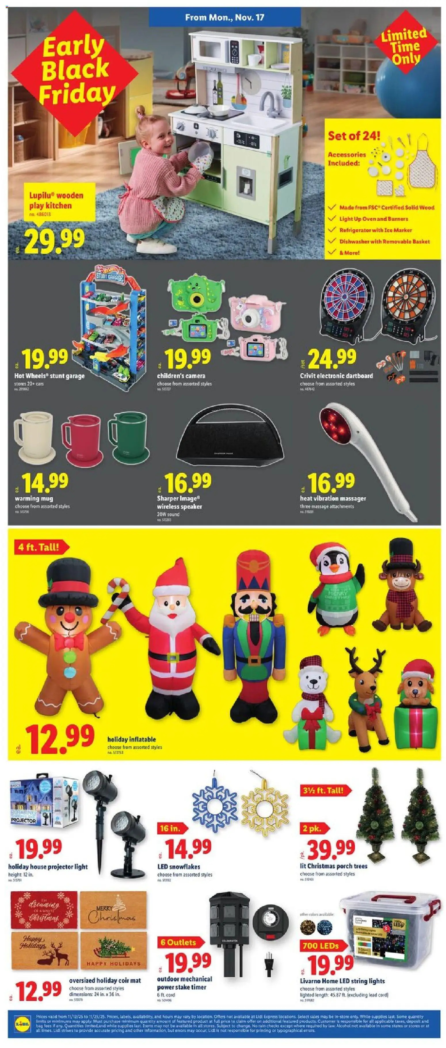 Lidl Weekly Ad - GA - valid from 12.11.2025 | Page: 4 | Products: Projector, Camera, Bag, Dishwasher