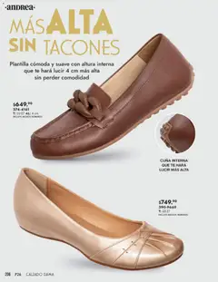 Vista previa de Andrea catálogo Calzado Dama, nuevo folleto de la tienda, válido en México a partir del 25.01.2026 | Página: 206 | Productos: Té, Cuna