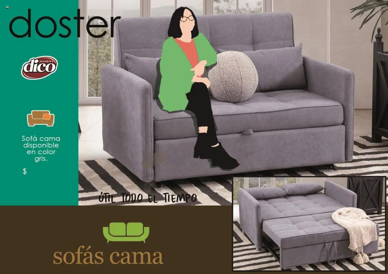 Nuevas ofertas de Muebles Dico válidas en toda la República Mexicana desde el 25.09.2025. ¡Encuentra las mejores ofertas en Muebles Dico - Catálogo Sofás Cama! | Página: 16 | Productos: Sofá, Cama