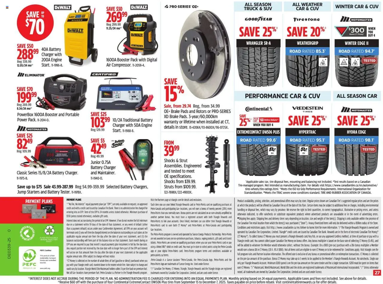 Canadian Tire flyer valid from 18.09.2025 | Page: 34 | Products: Battery