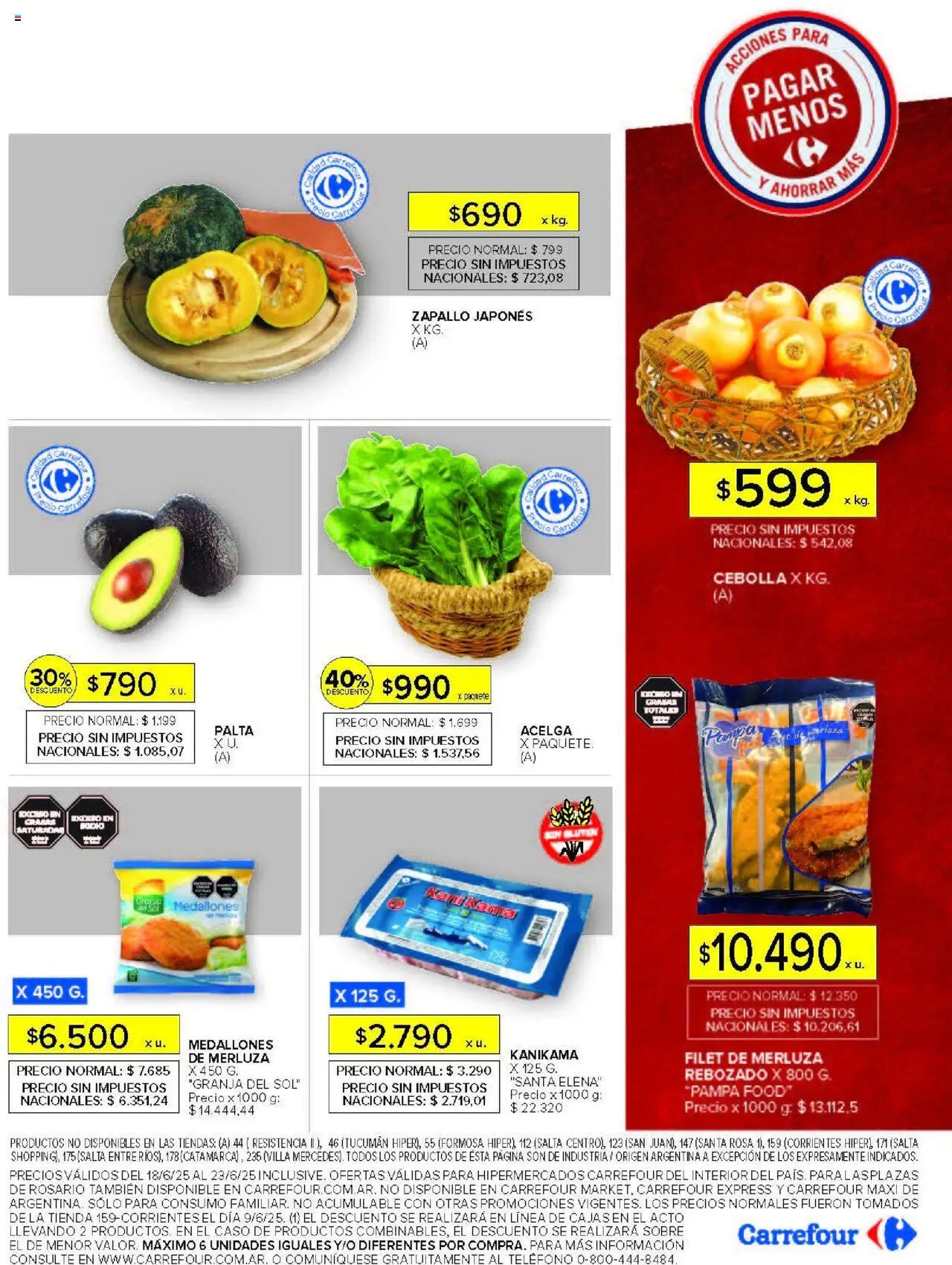 Carrefour ofertas │ válido desde el 18.06.2025 | Página: 17 | Productos: Teléfono, Catre, Zapallo, Té