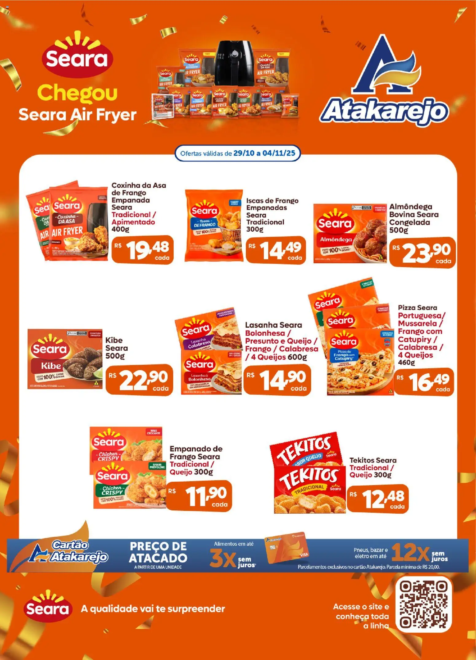Atakarejo Folheto - válido de 29.11.2025 | Página: 1 | Produtos: Air fryer, Presunto, Pizza, Provolone