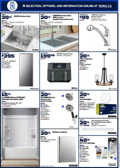 Preview of Rona weekly flyer from shop Rona valid from 26.02.2026 | Page: 6 | Products: Refrigerator, Fryer, Shower