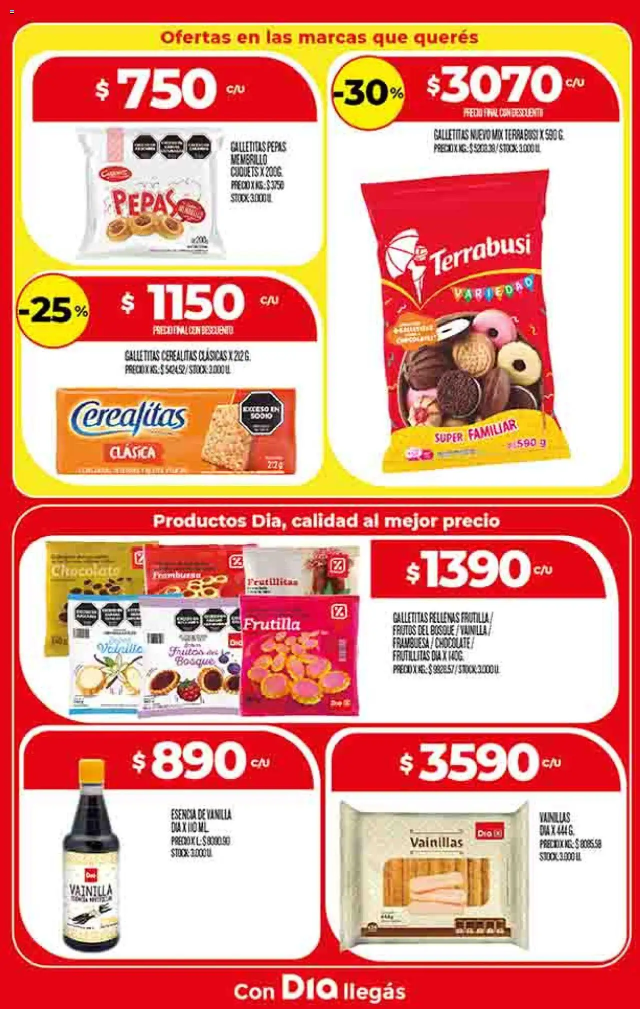 Supermercado DIA Ofertas │ válido desde el 13.08.2025 | Página: 13 | Productos: Galletitas, Frutilla