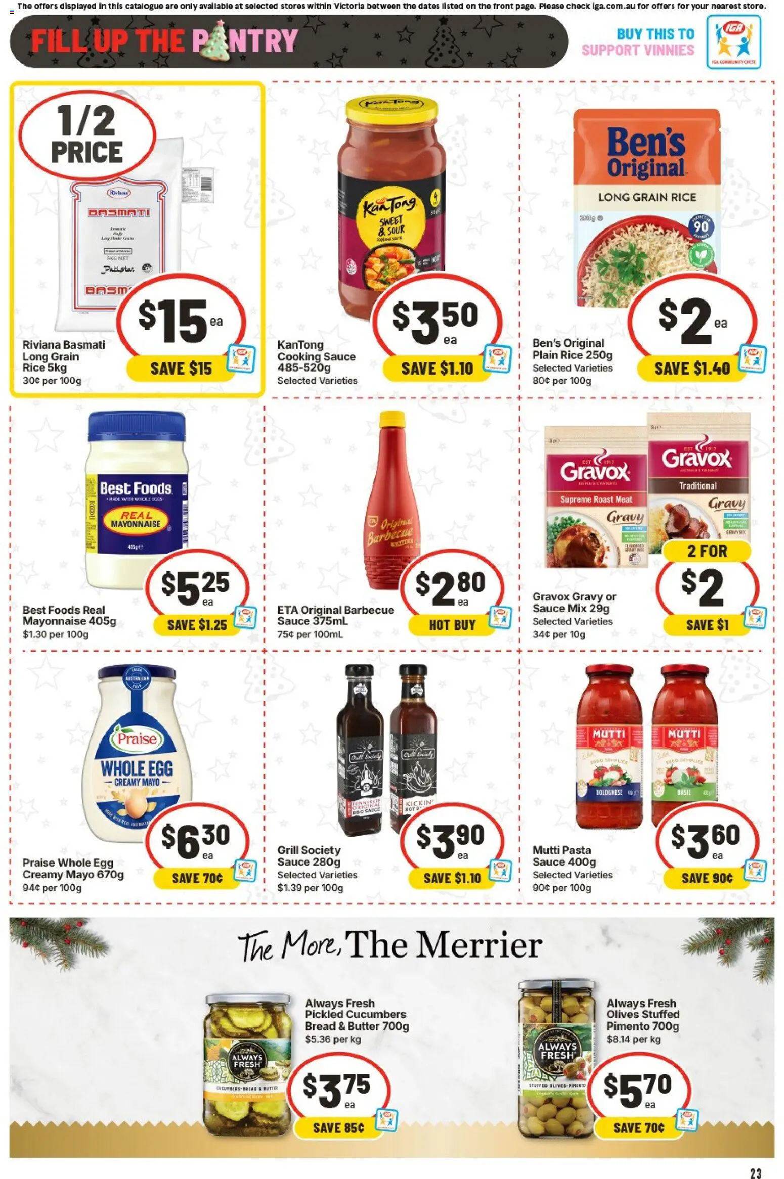 IGA catalogue - valid from 10.12.2025 | Page: 27 | Products: Rice, Mayonnaise, Sauce, Grill