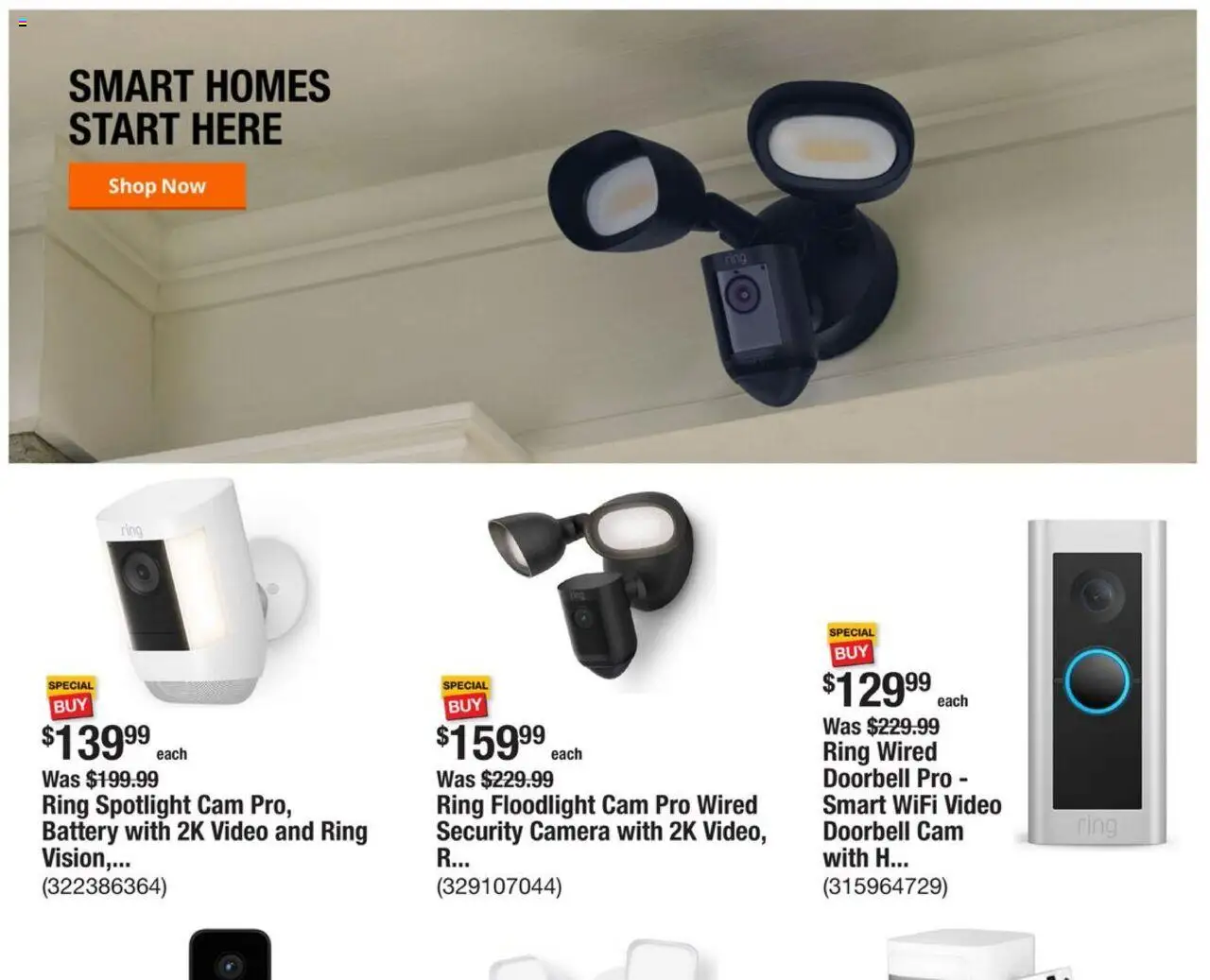 Home Depot Weekly Ad - FL - valid from 02.10.2025 | Page: 9 | Products: Battery, Ring, Video, Camera