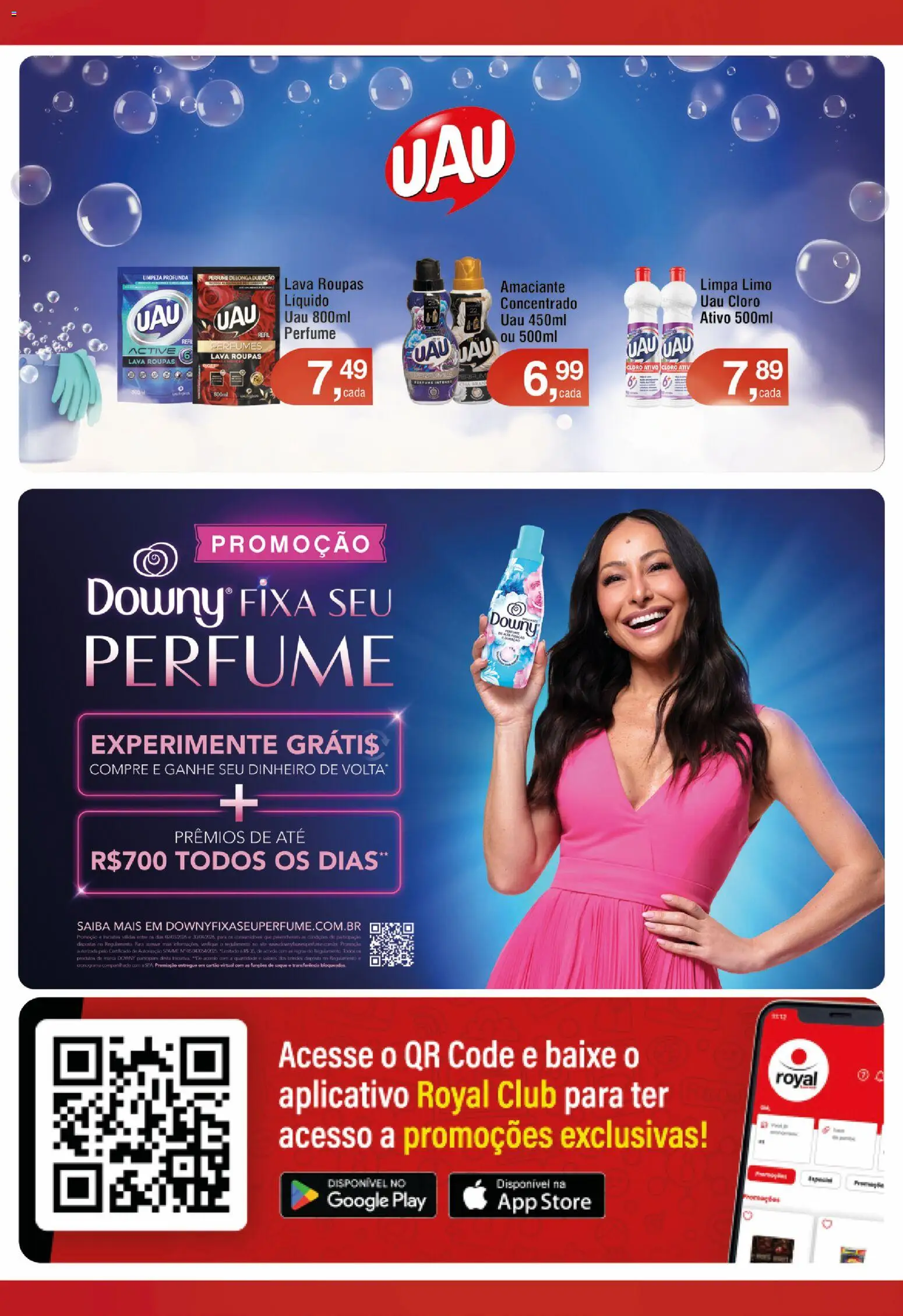 Royal Supermercados Folheto - válido de 06.04.2026 | Página: 14 | Produtos: Perfume, Cloro, Roupas, Perfumes
