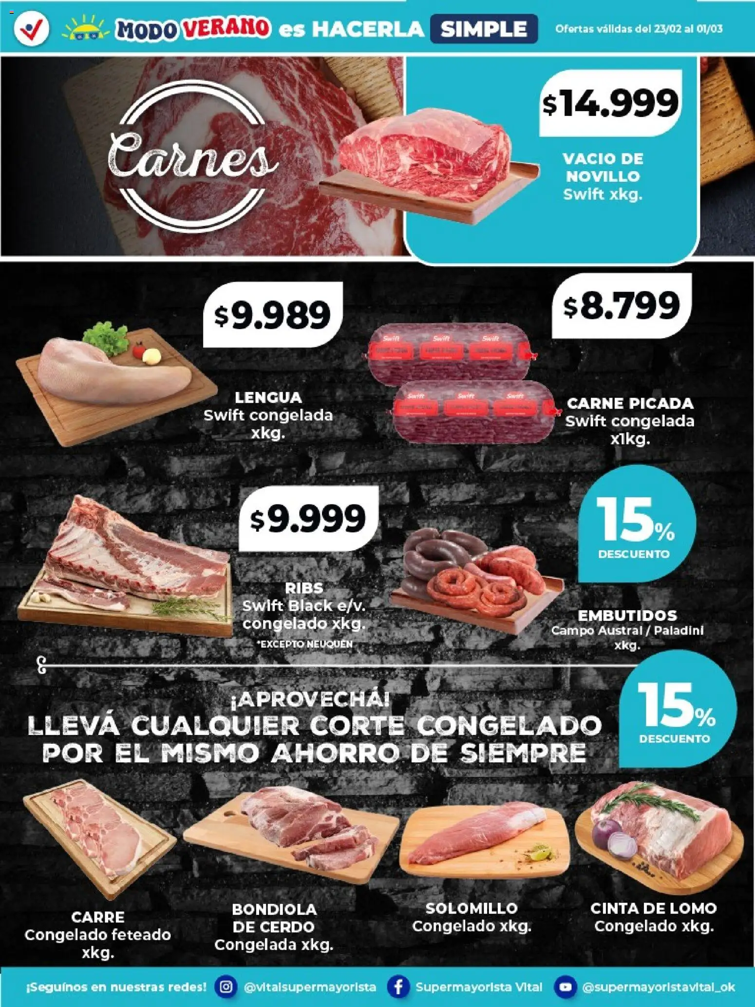 Vital - Especial de frescos │ válido desde el 23.02.2026 | Página: 2 | Productos: Cinta, Cerdo