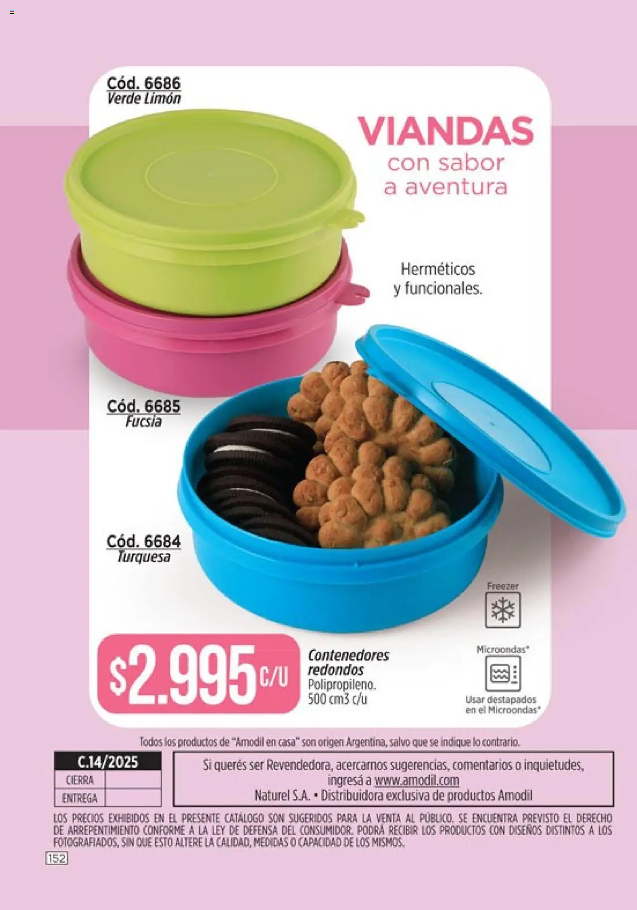 Catálogo Amodil Campaña 14 │ válido desde el 19.08.2025 | Página: 152 | Productos: Limón, Microondas, Freezer
