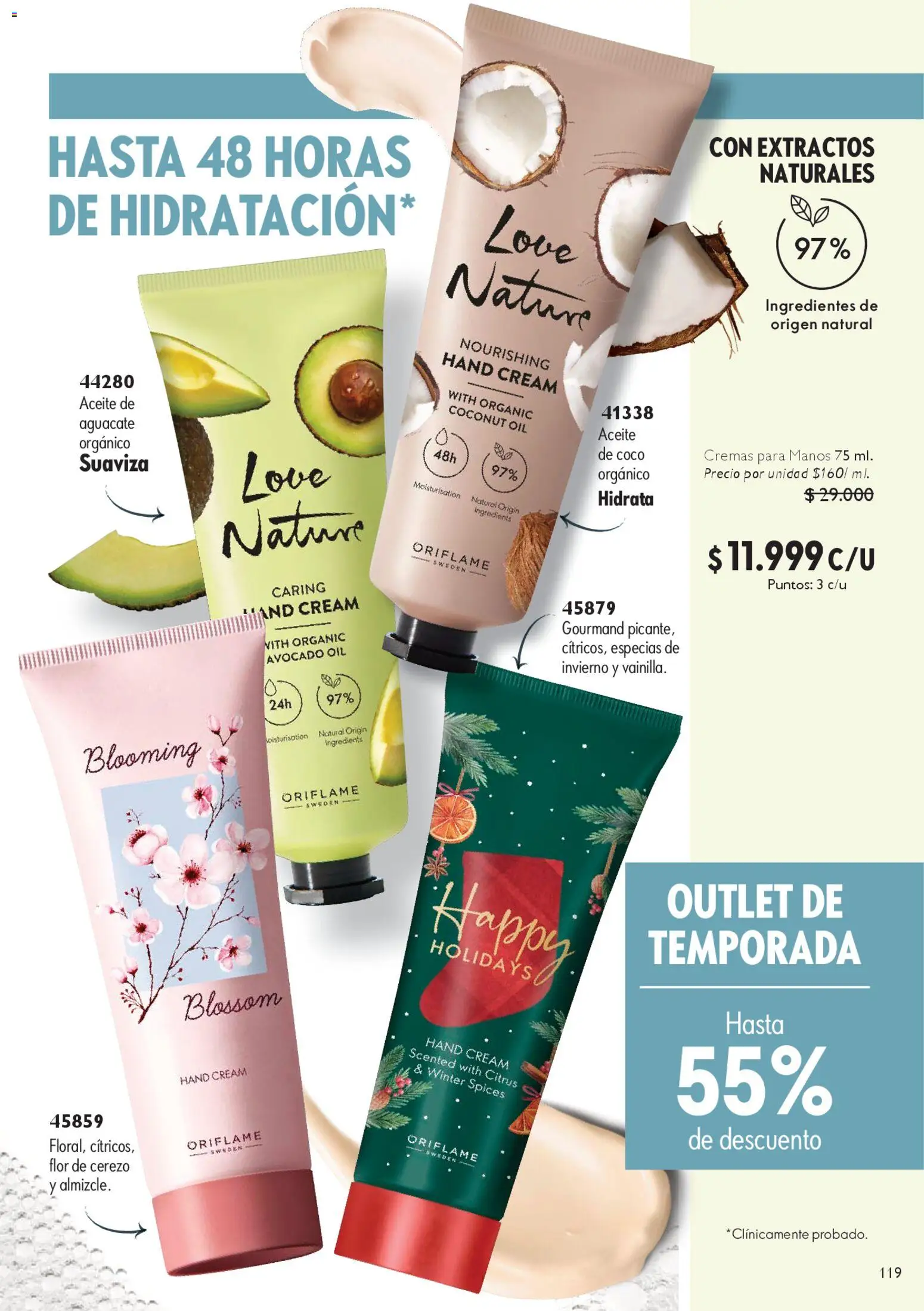 Oriflame revista - valida desde el 27.12.2025 | Página: 119 | Productos: Aguacate, Coco, Aceite