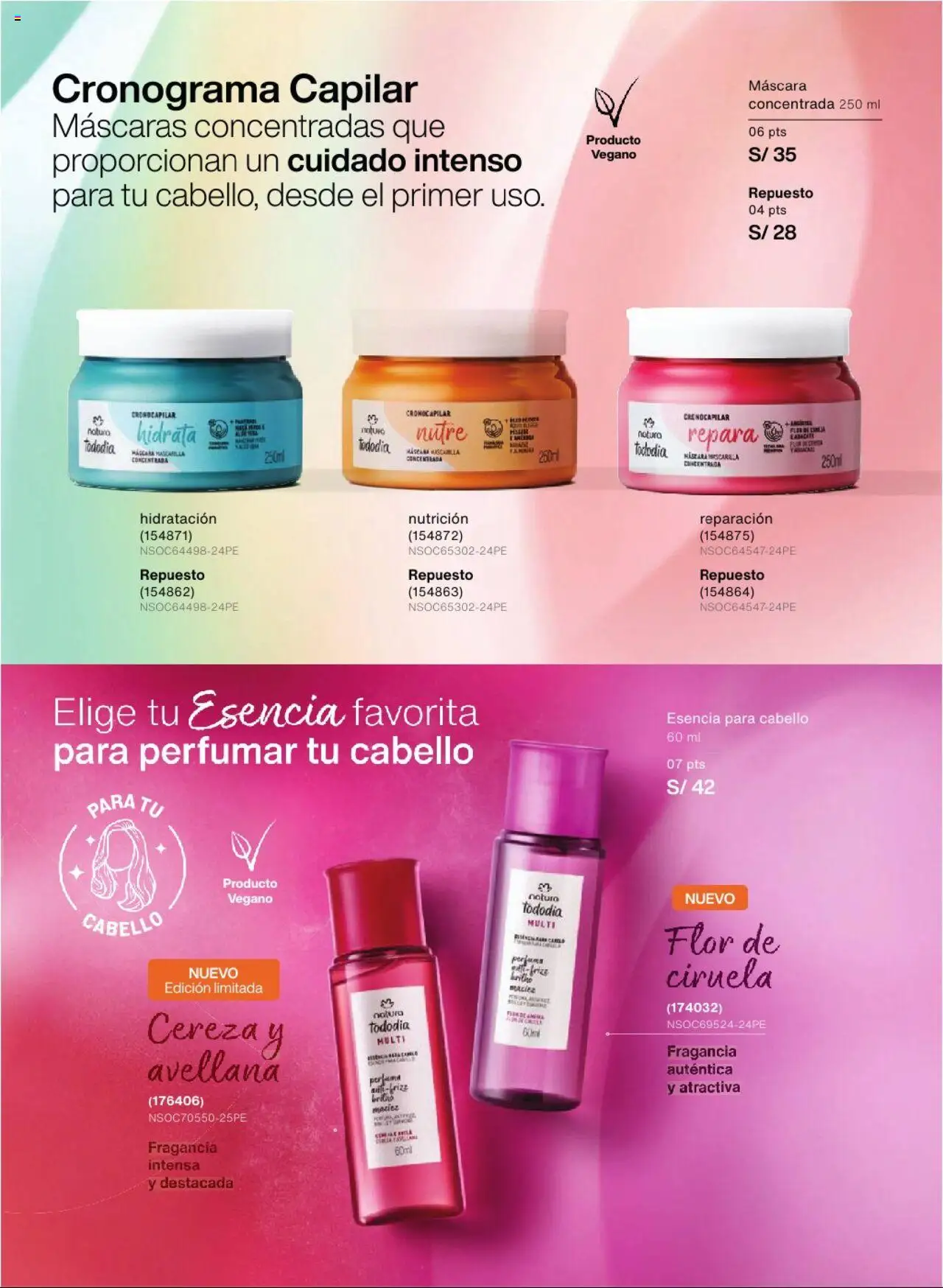 Catálogo Natura válido desde 24.05.2025 | Página: 125 | Productos: Máscara, Fragancia