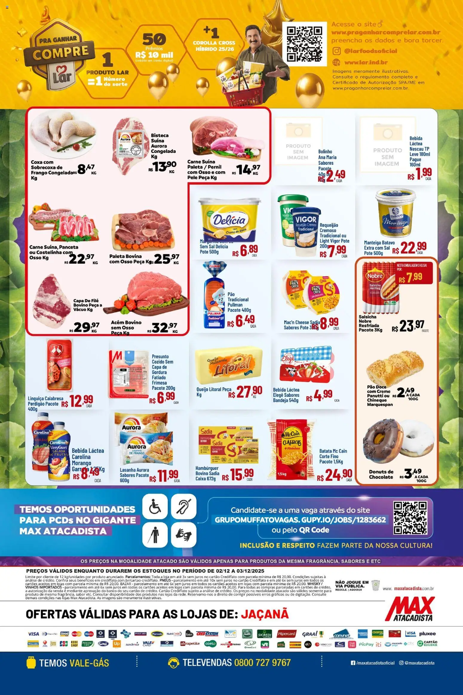 Max Atacadista Folheto - válido de 01.12.2025 | Página: 2 | Produtos: Whisky, Pão, Sal, Mussarela
