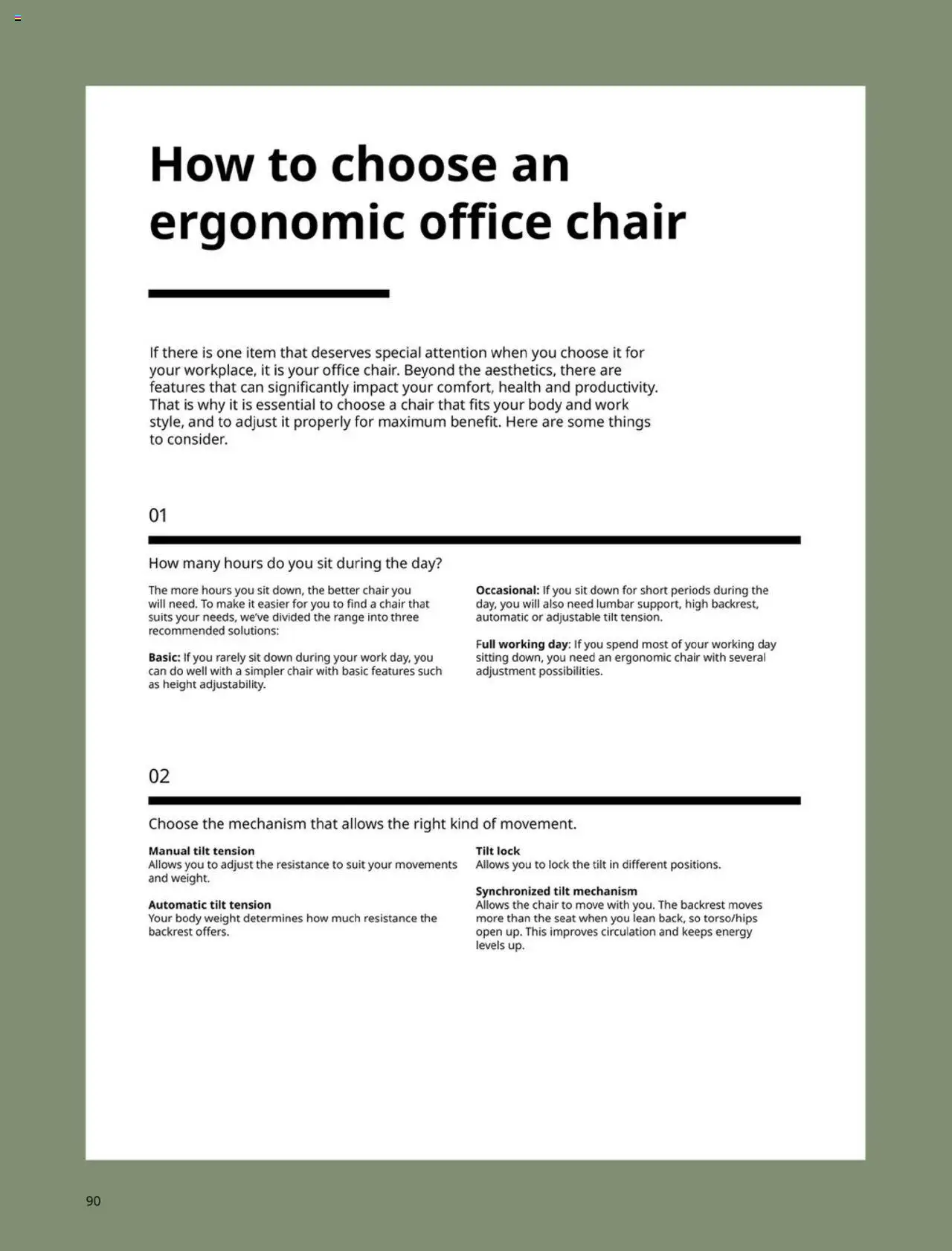 IKEA Office Brochure 2025 - valid from 01.03.2025 | Page: 90 | Products: Chair, Suit, Weight