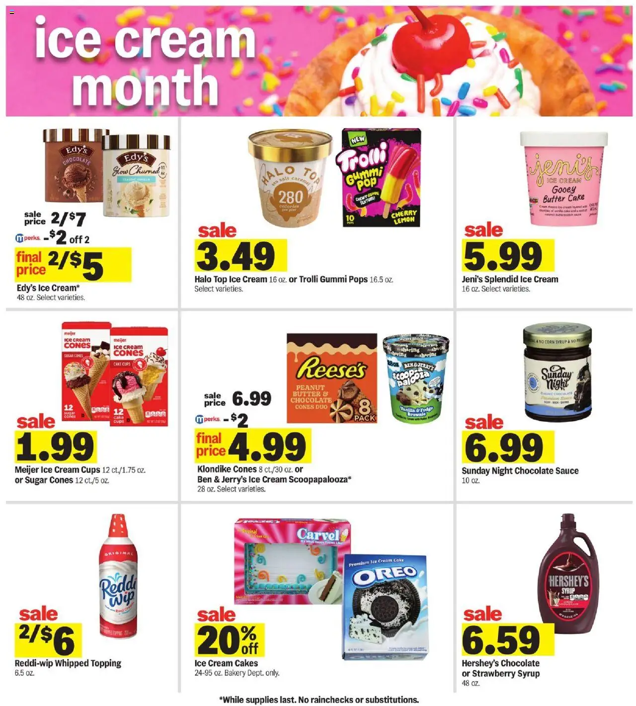 Meijer Weekly Ad - MI - valid from 06.07.2025 | Page: 10 | Products: Bakery, Butter, Sauce, Sugar