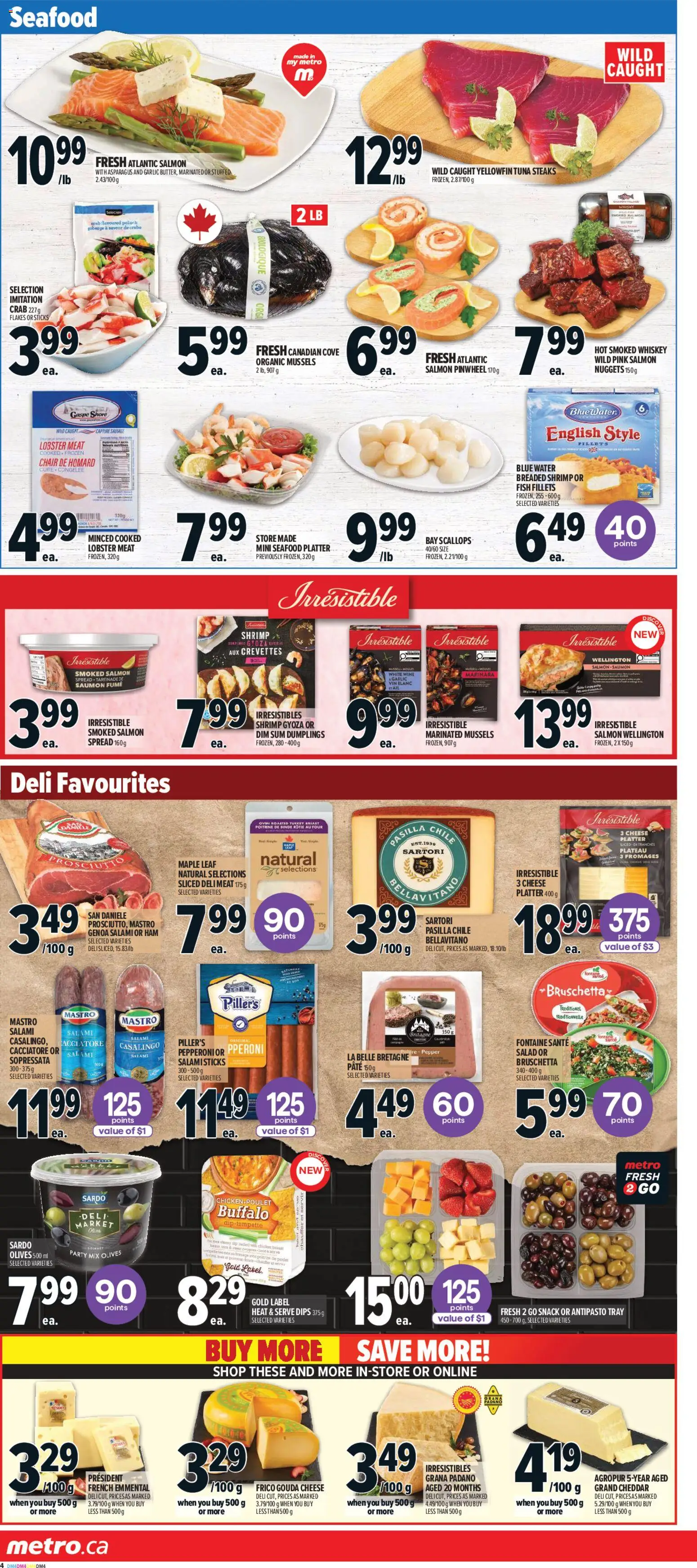 Metro flyer valid from 02.04.2026 | Page: 11 | Products: Fish, Salami, Ham, Wine