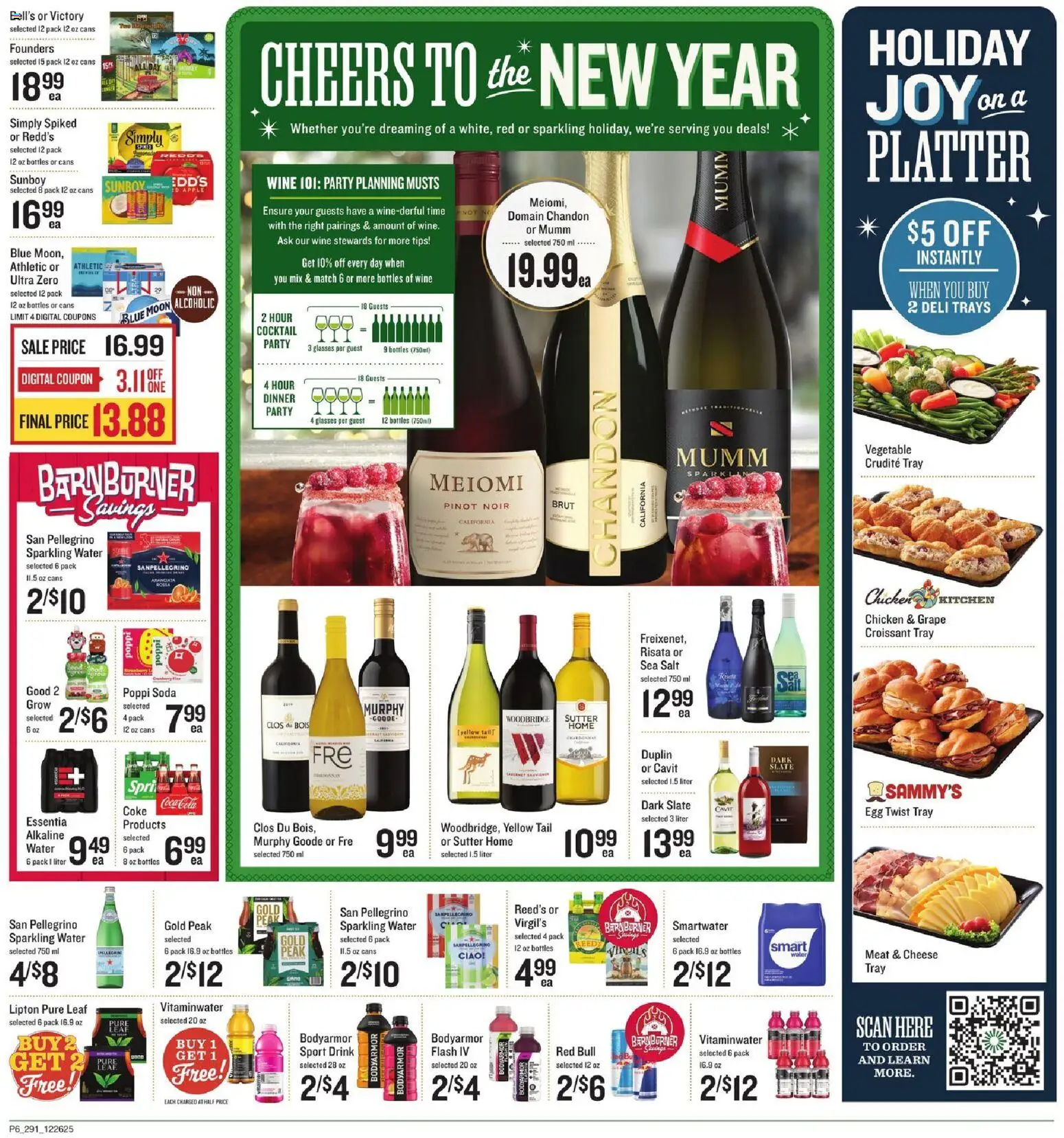 Lowes Foods Weekly Ad - NC - valid from 26.12.2025 | Page: 8 | Products: Cheese, Wine, Salt, Pear
