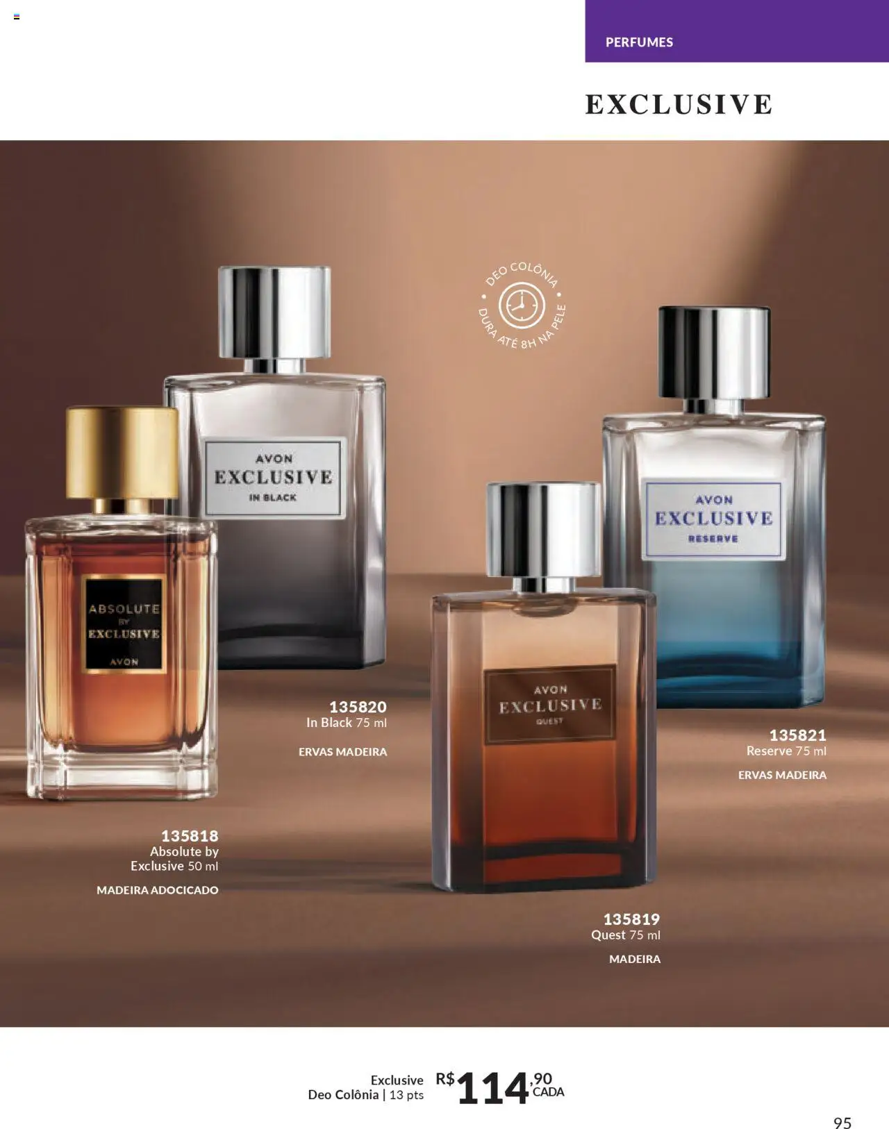 Avon Folheto - válido de 13.08.2025 | Página: 95 | Produtos: Perfumes