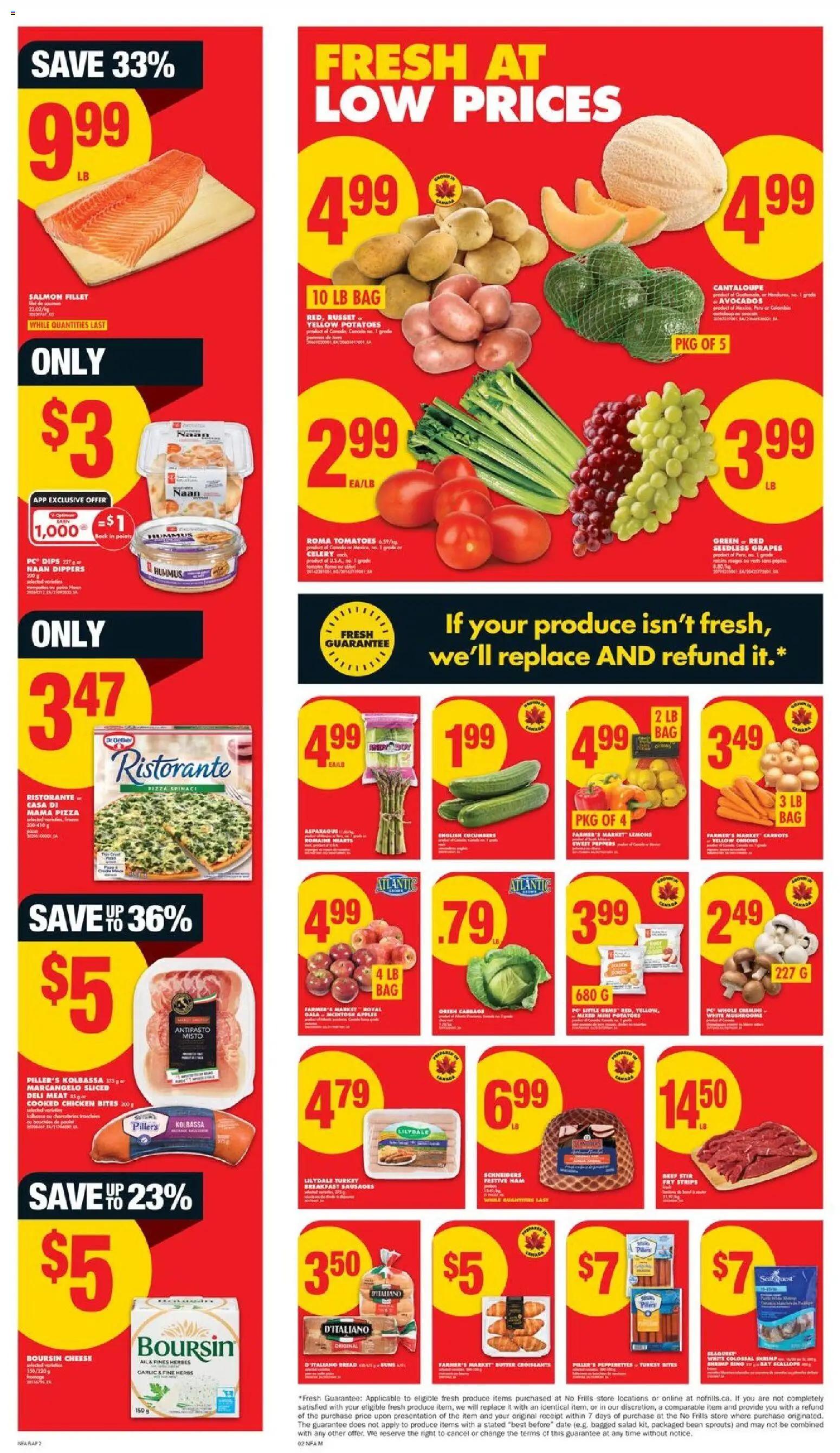 No Frills flyer valid from 18.12.2025 | Page: 3 | Products: Cucumbers, Salad, Ham, Apples