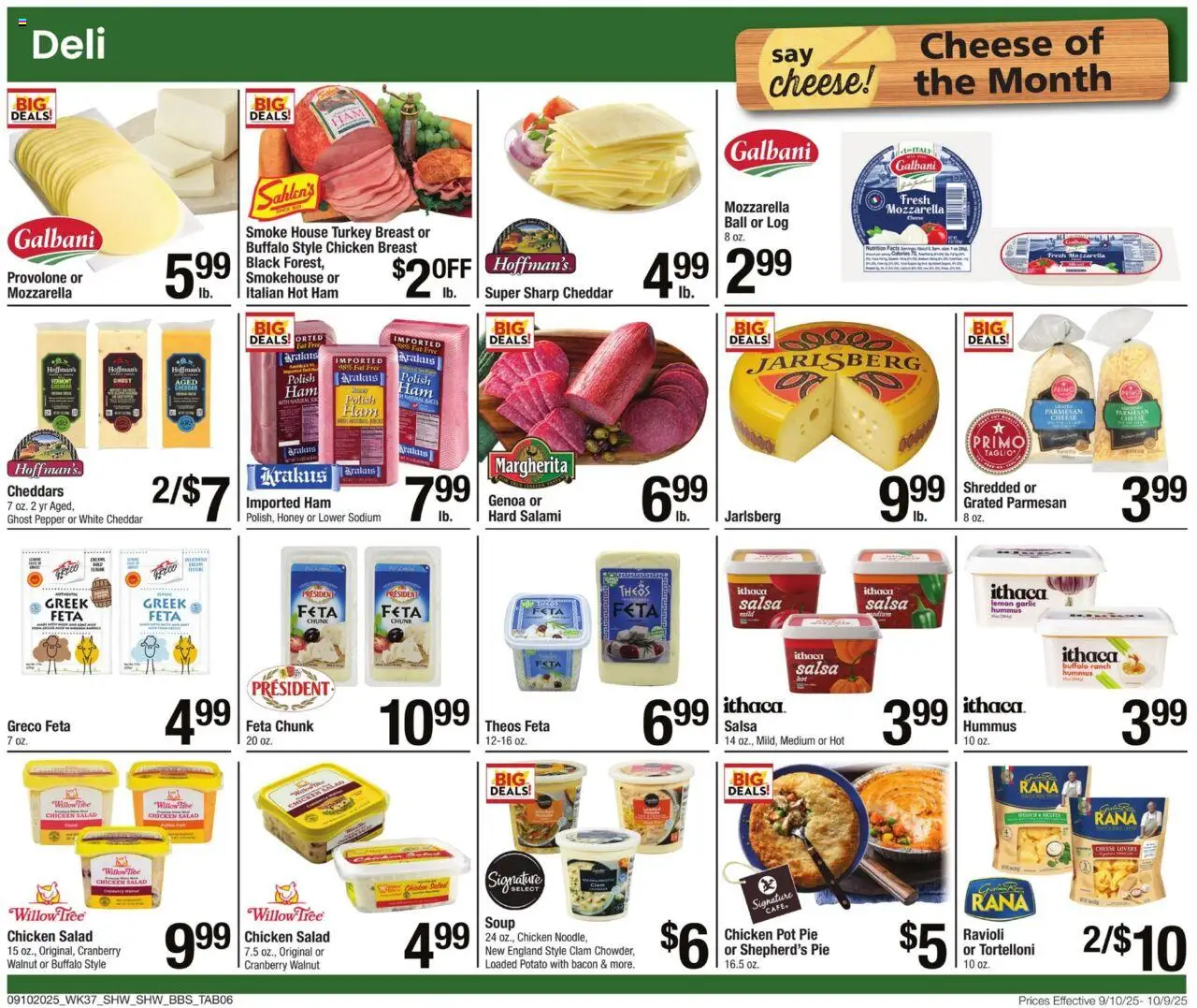 Shaw's Big Book of Savings - valid from 10.09.2025 | Page: 6 | Products: Salami, Salad, Pepper, Garlic